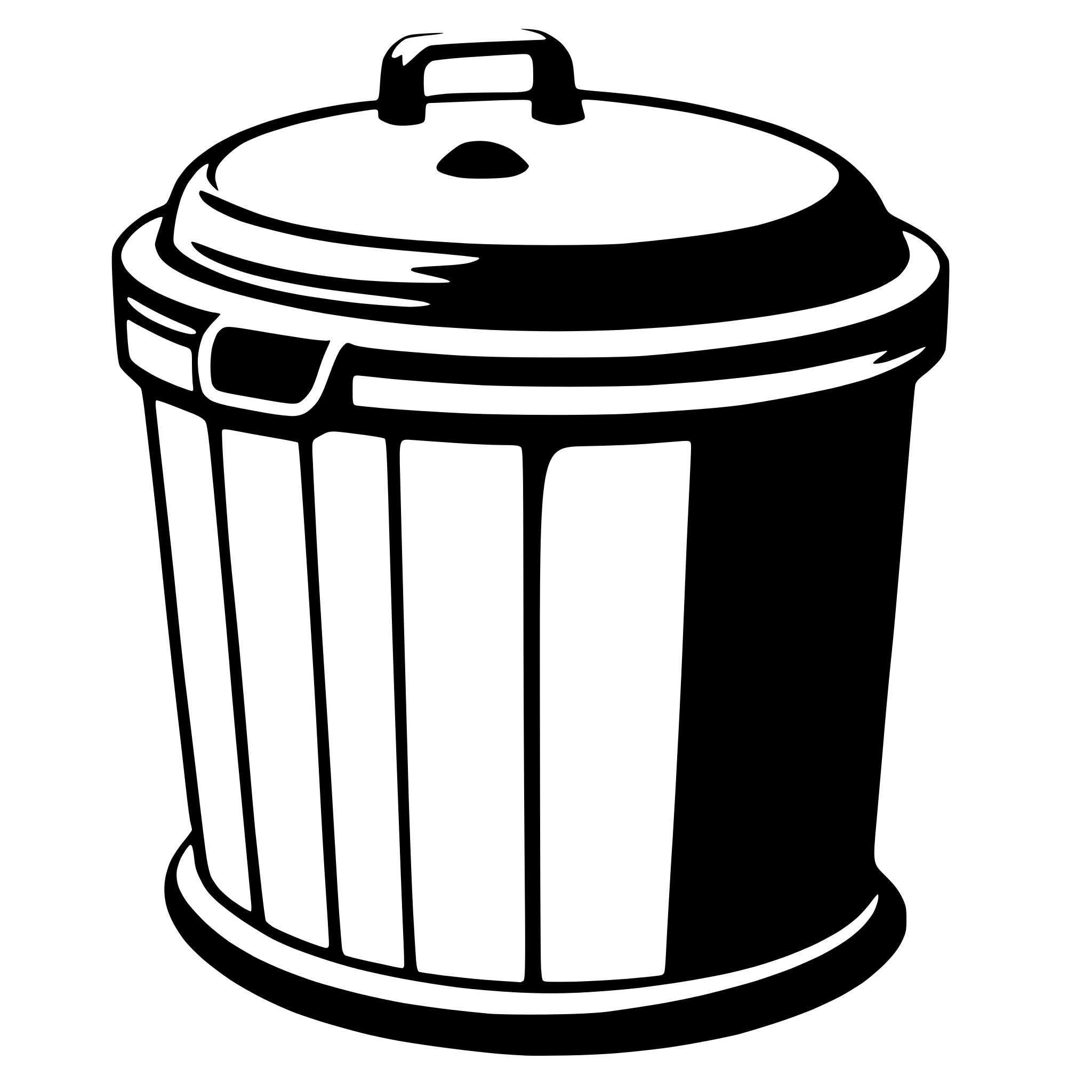 AI-generated SVG of 'trash bin'