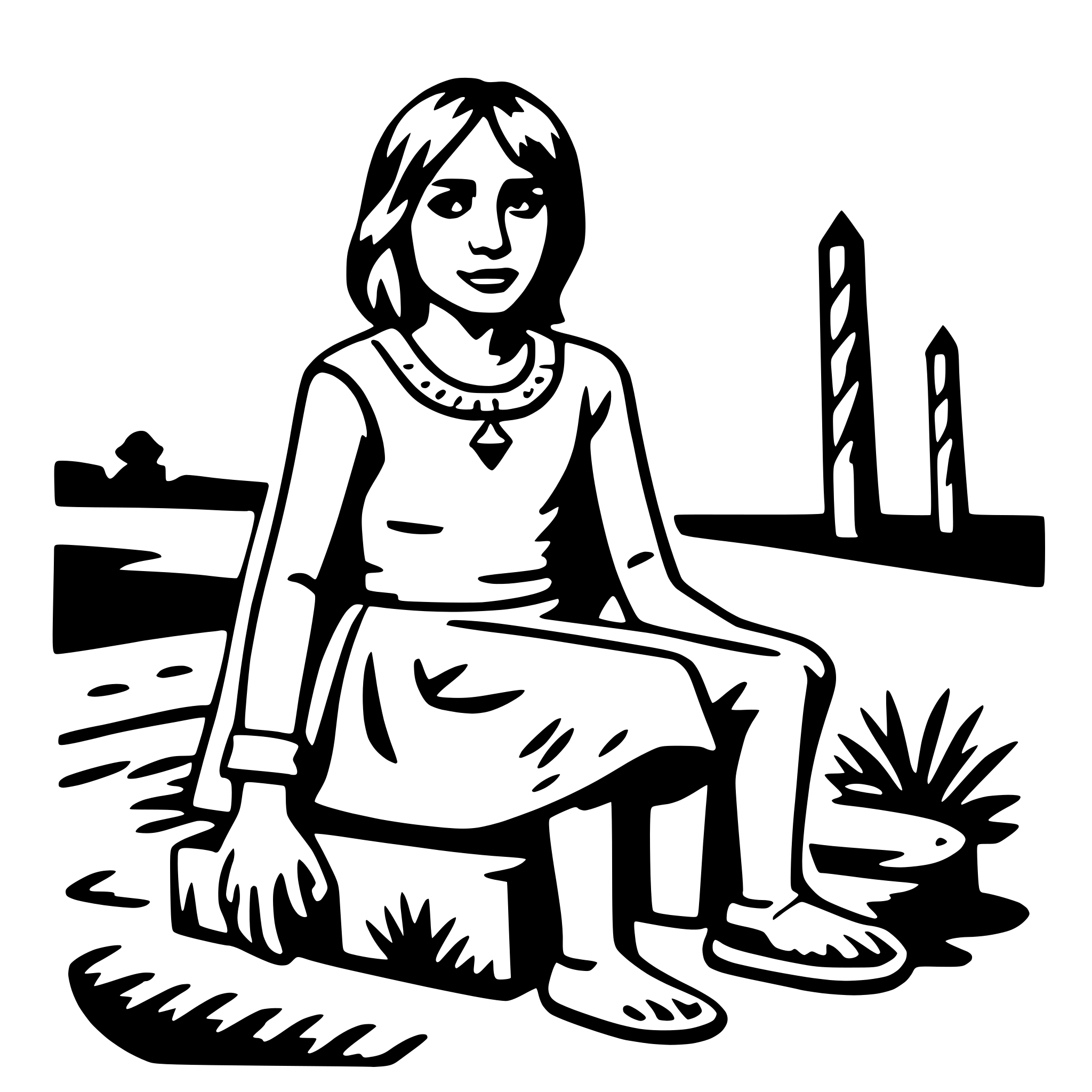 AI-generated SVG of a ix chel