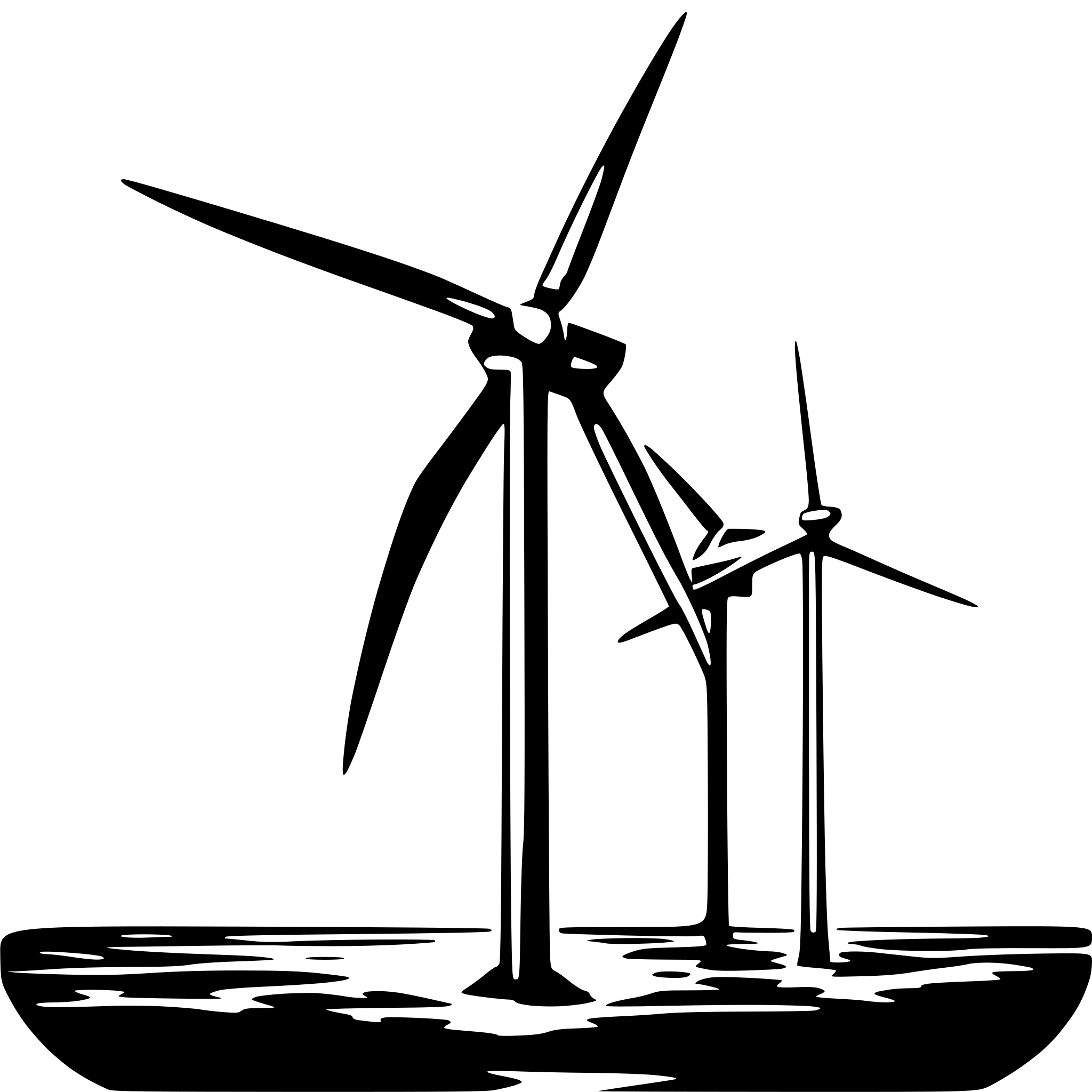 AI-generated SVG of 'An offshore wind turbine'