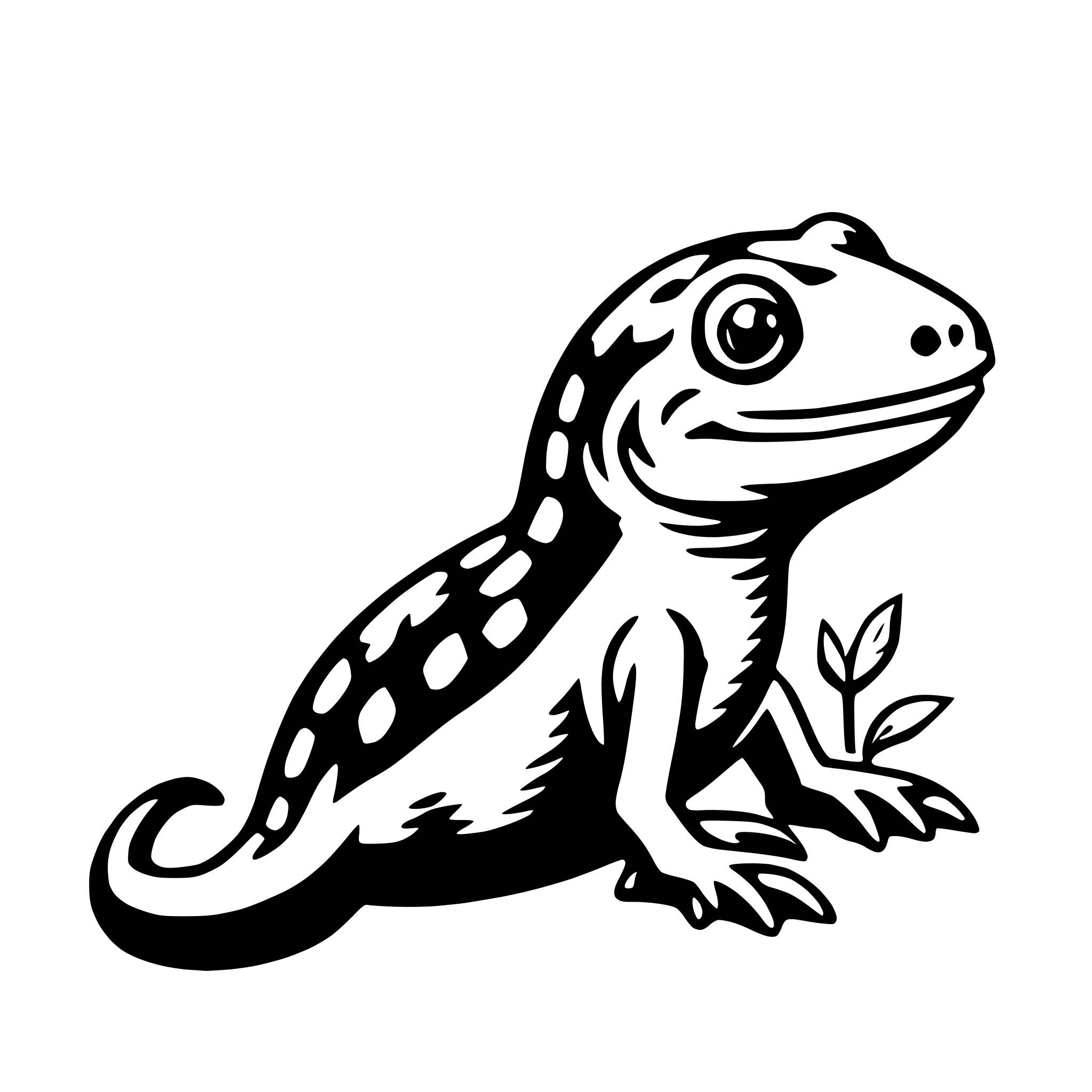 AI-generated SVG of 'newt'