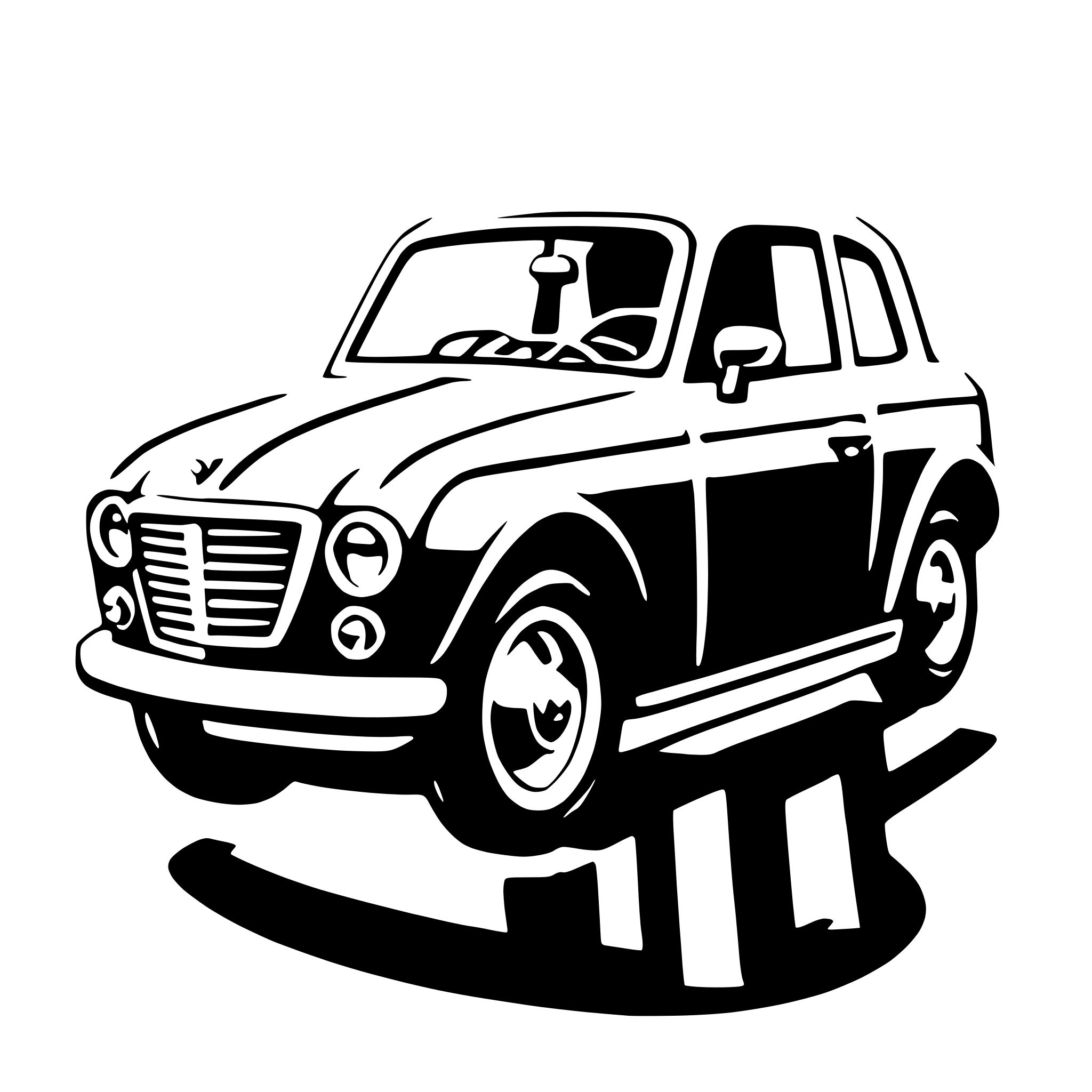 AI-generated SVG of 'coupe'