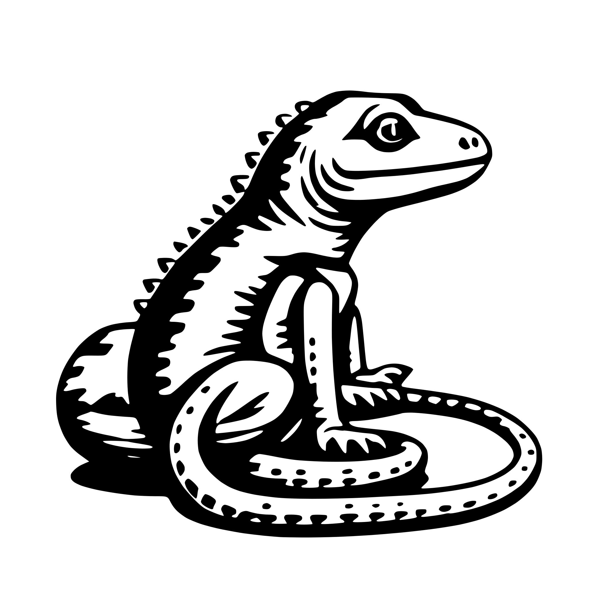 AI-generated SVG of 'reptile'