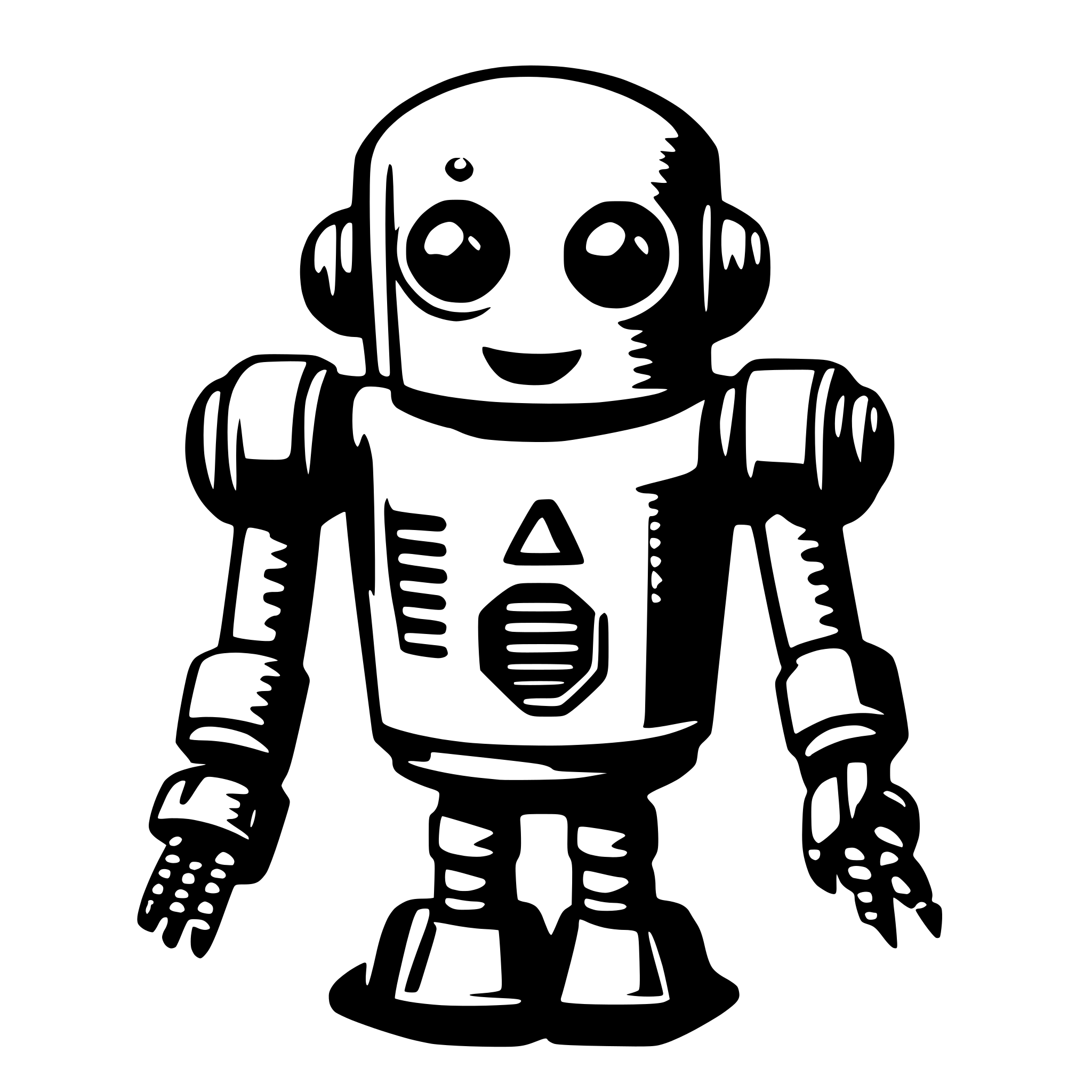 AI-generated SVG of a robot