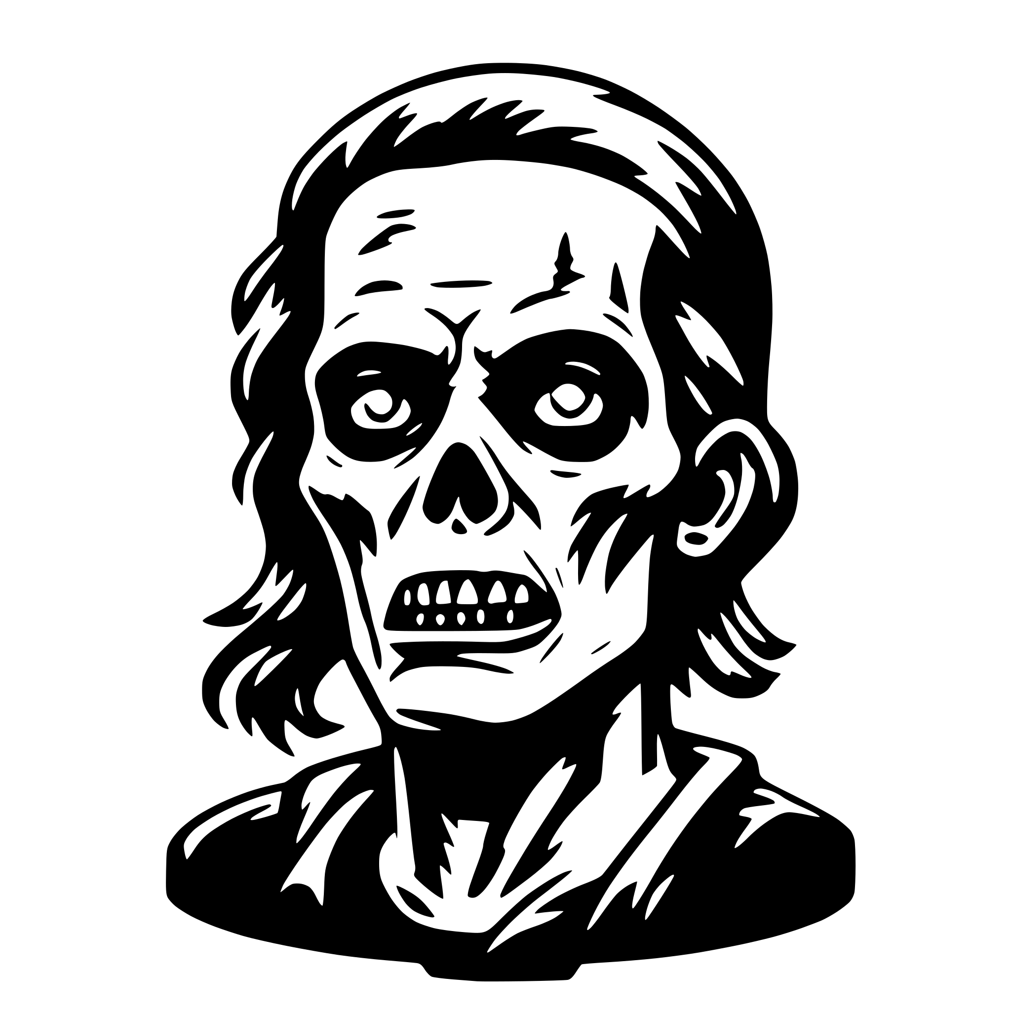 AI-generated SVG of 'Logo svg zombie'