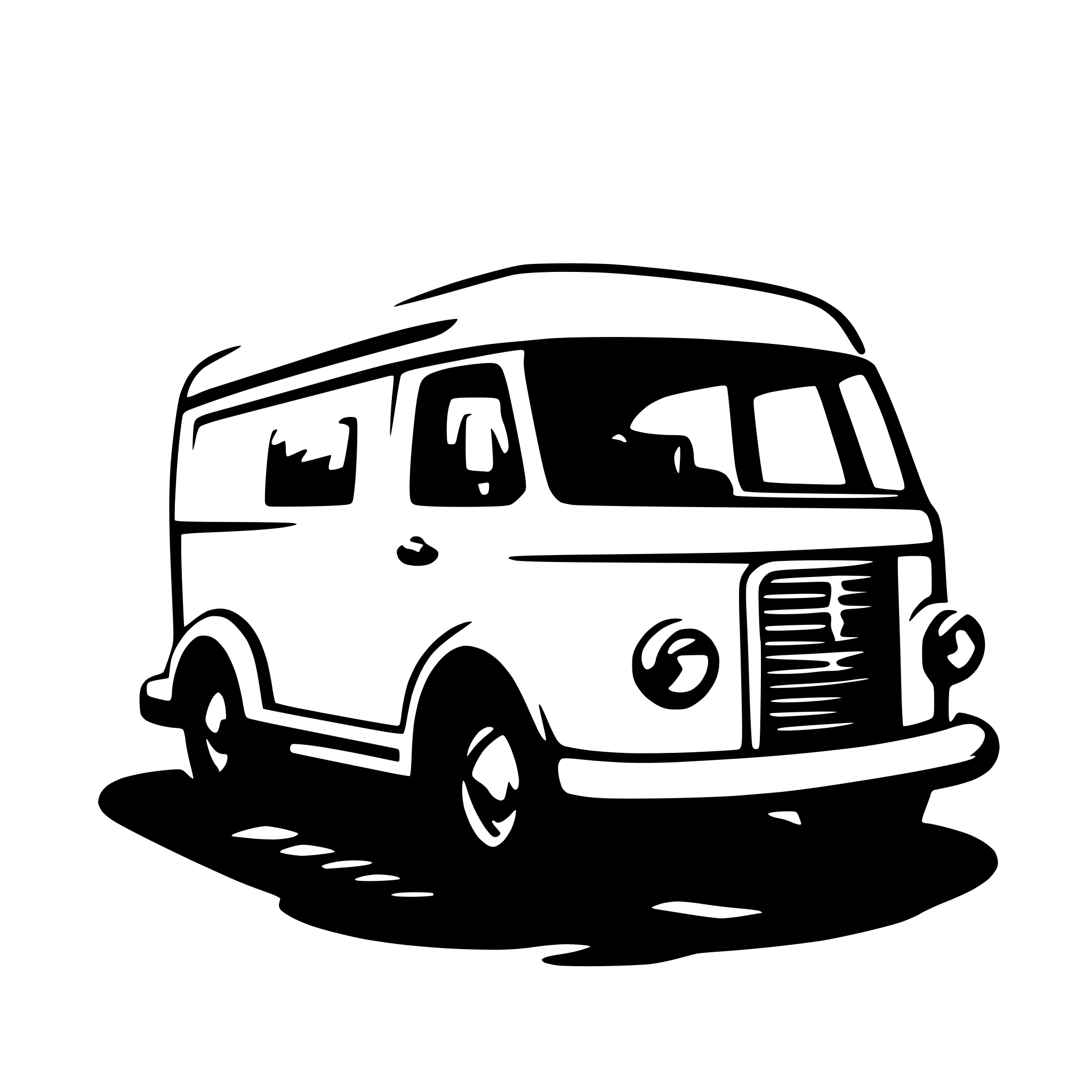 AI-generated SVG of a van