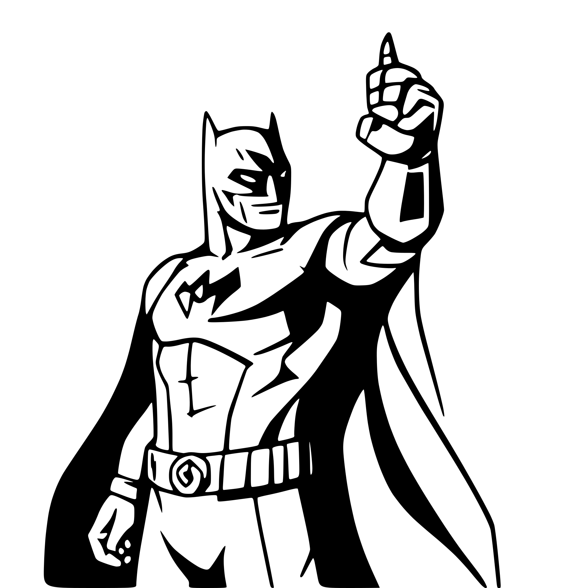 AI-generated SVG of 'batman'