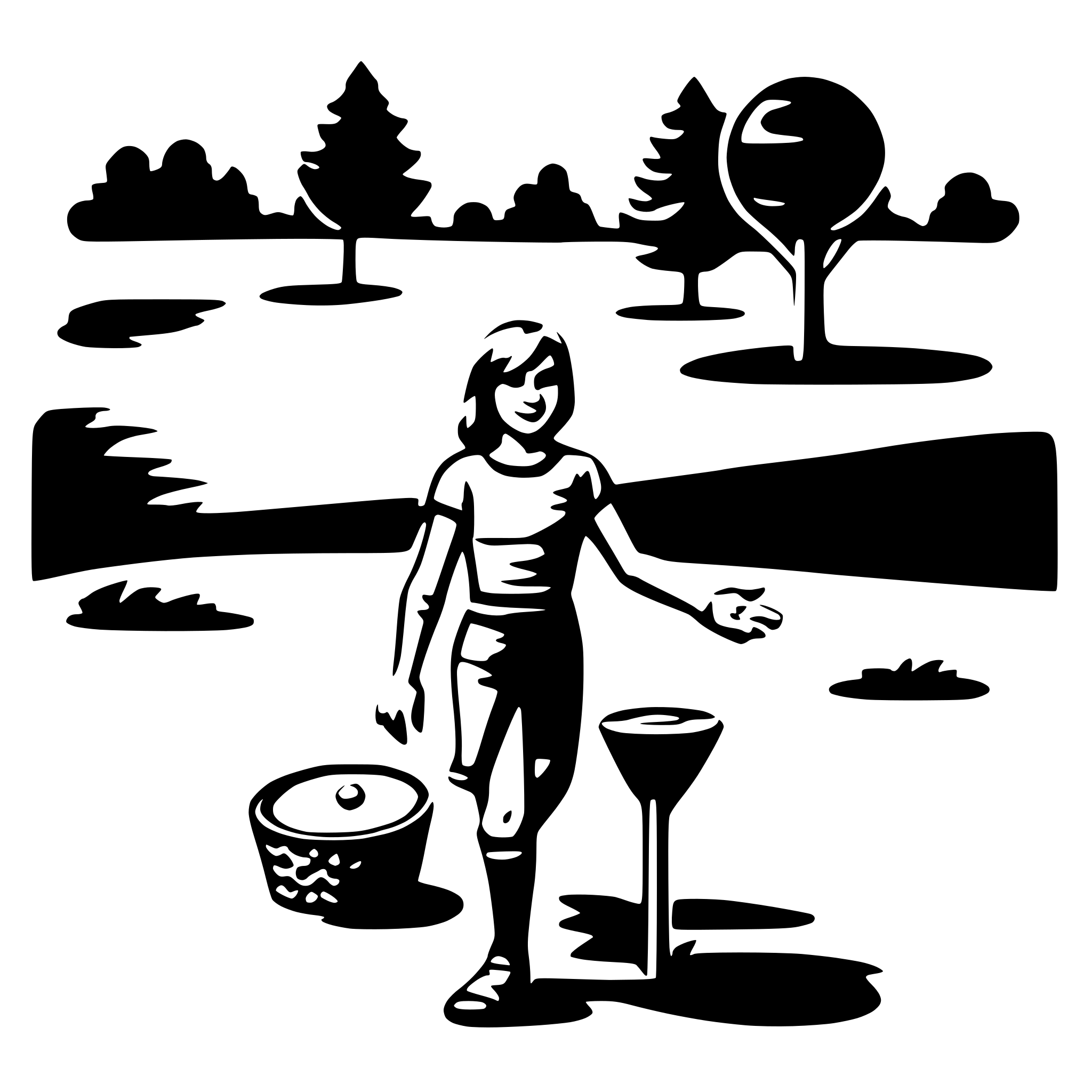 AI-generated SVG of 'frisbee golf'