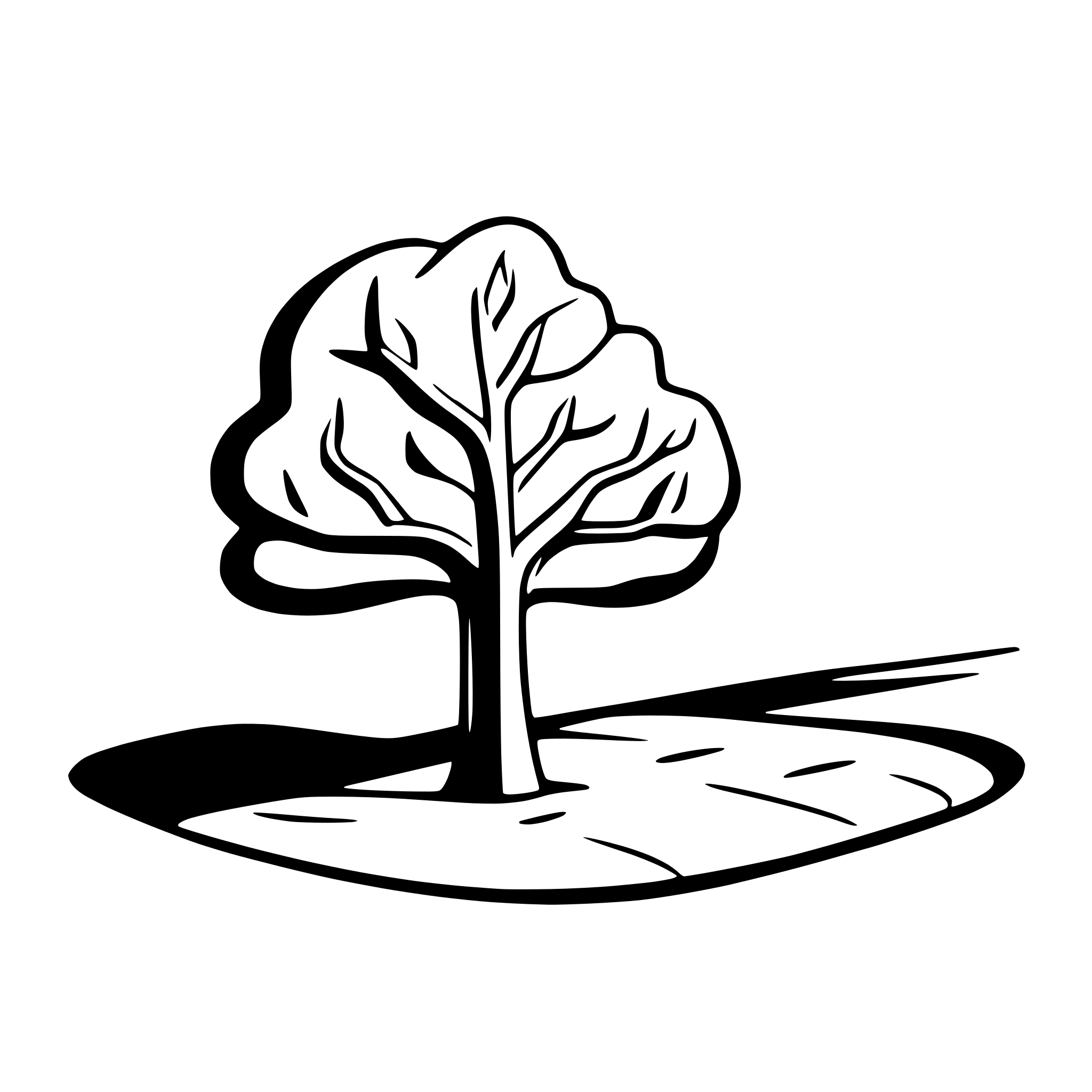AI-generated SVG of a tree