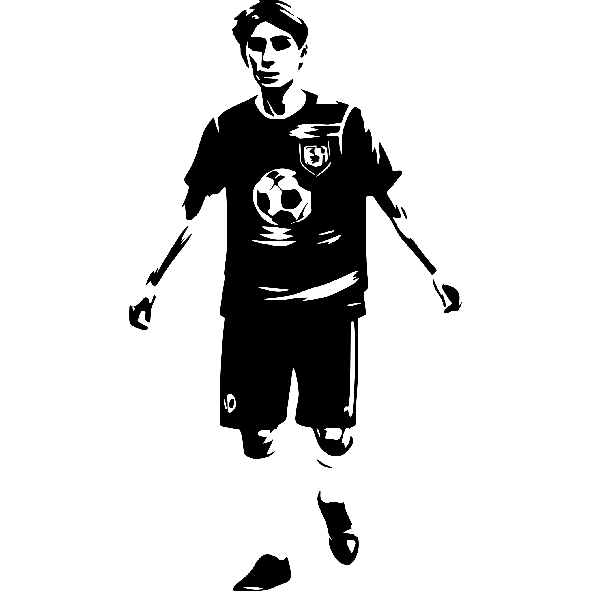 AI-generated SVG of a a soccer player