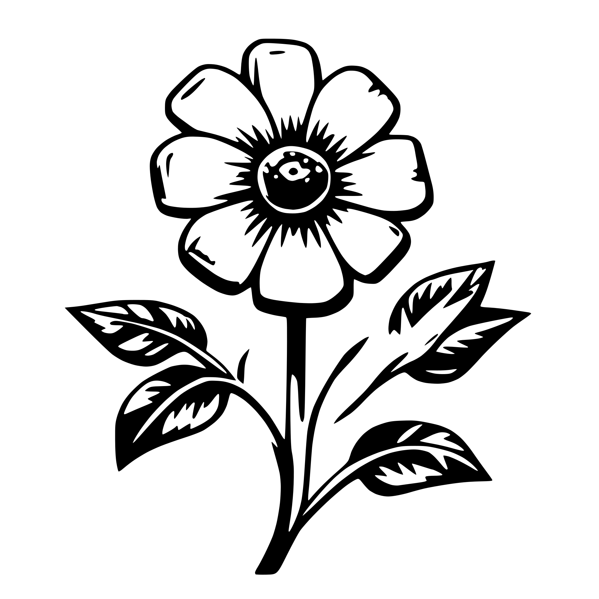 AI-generated SVG of 'flor'