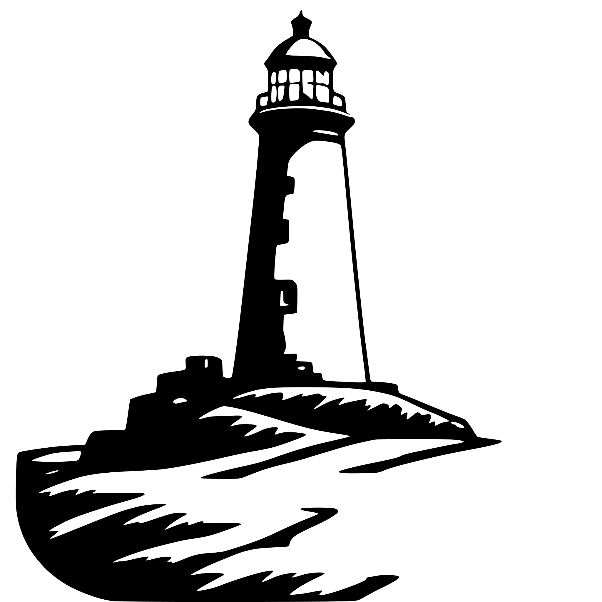 AI-generated SVG of 'minimalist detail lighthouse'