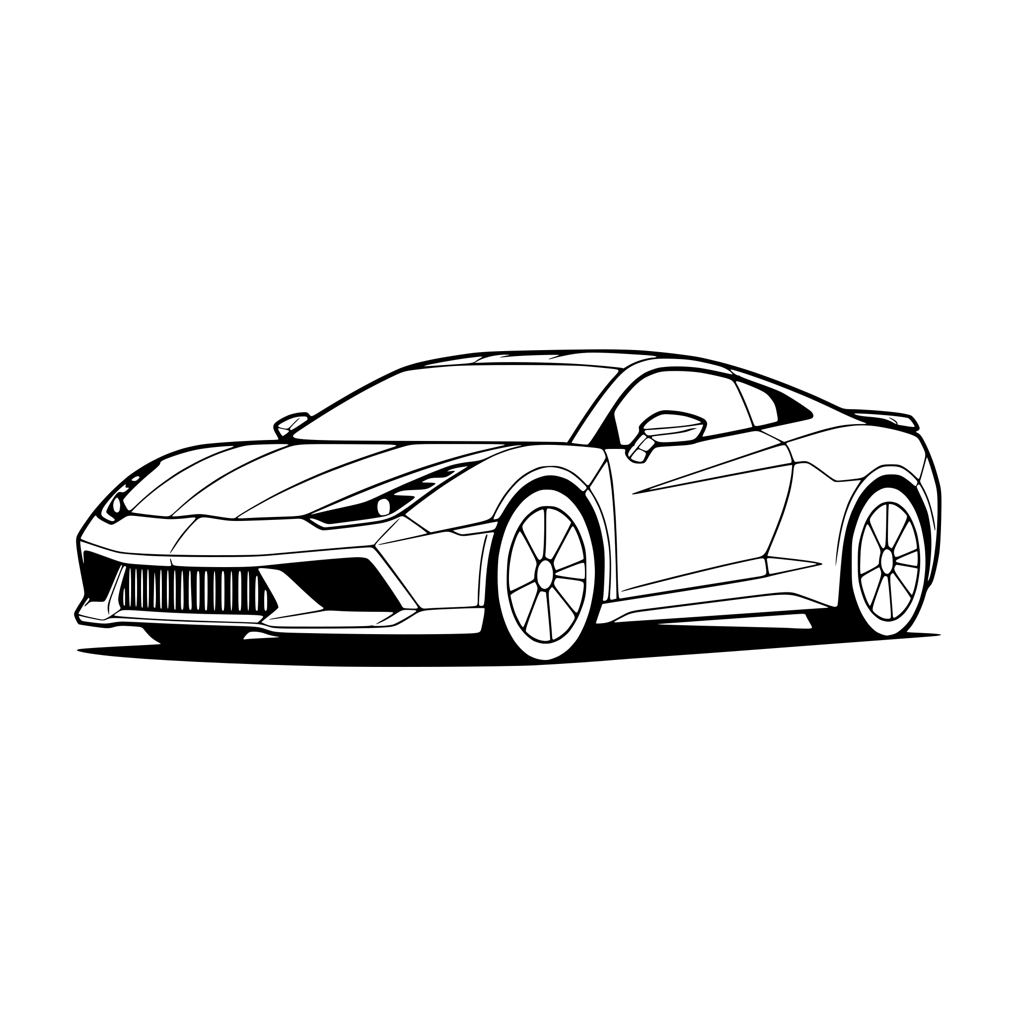 AI-generated SVG of a car