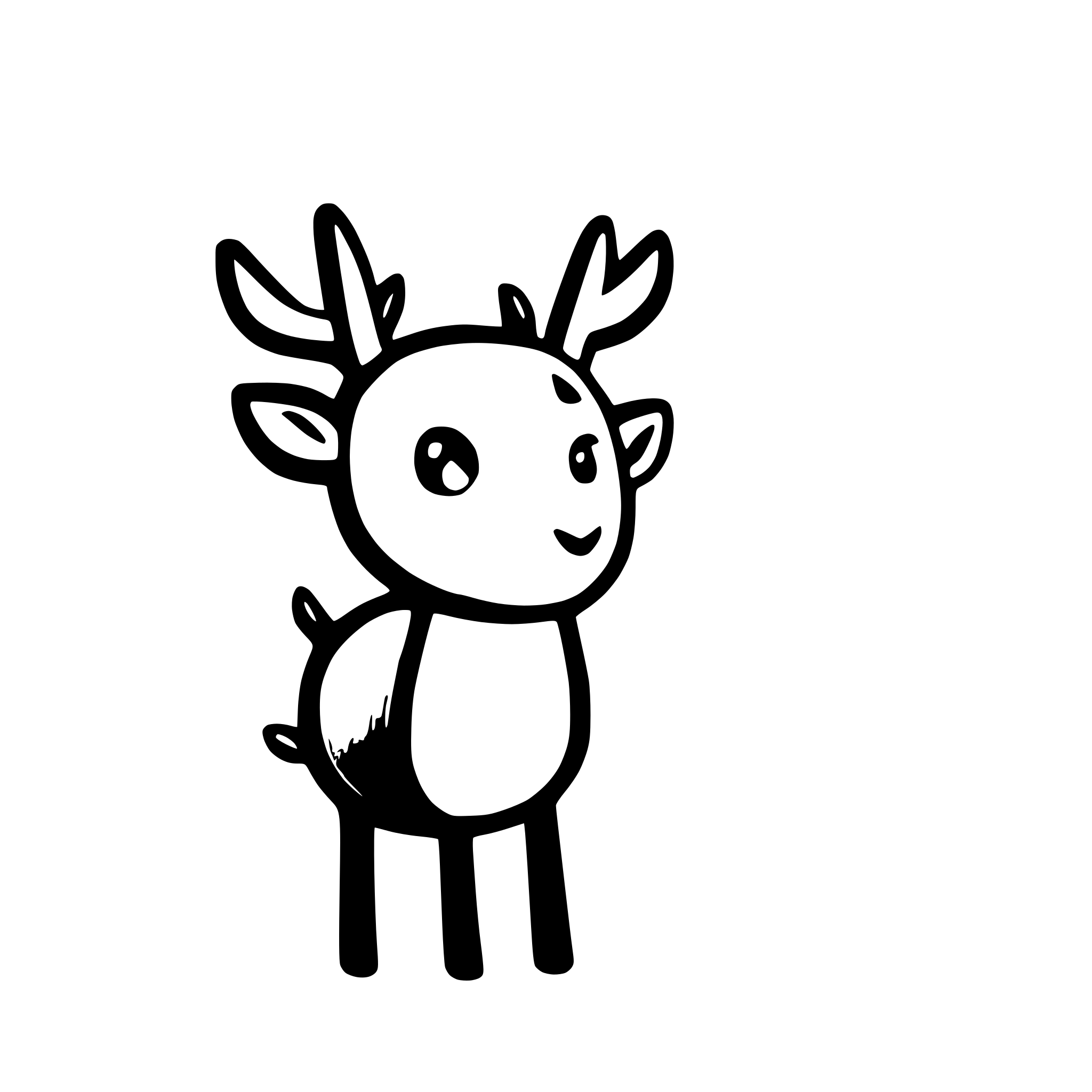 AI-generated SVG of 'raindeer'