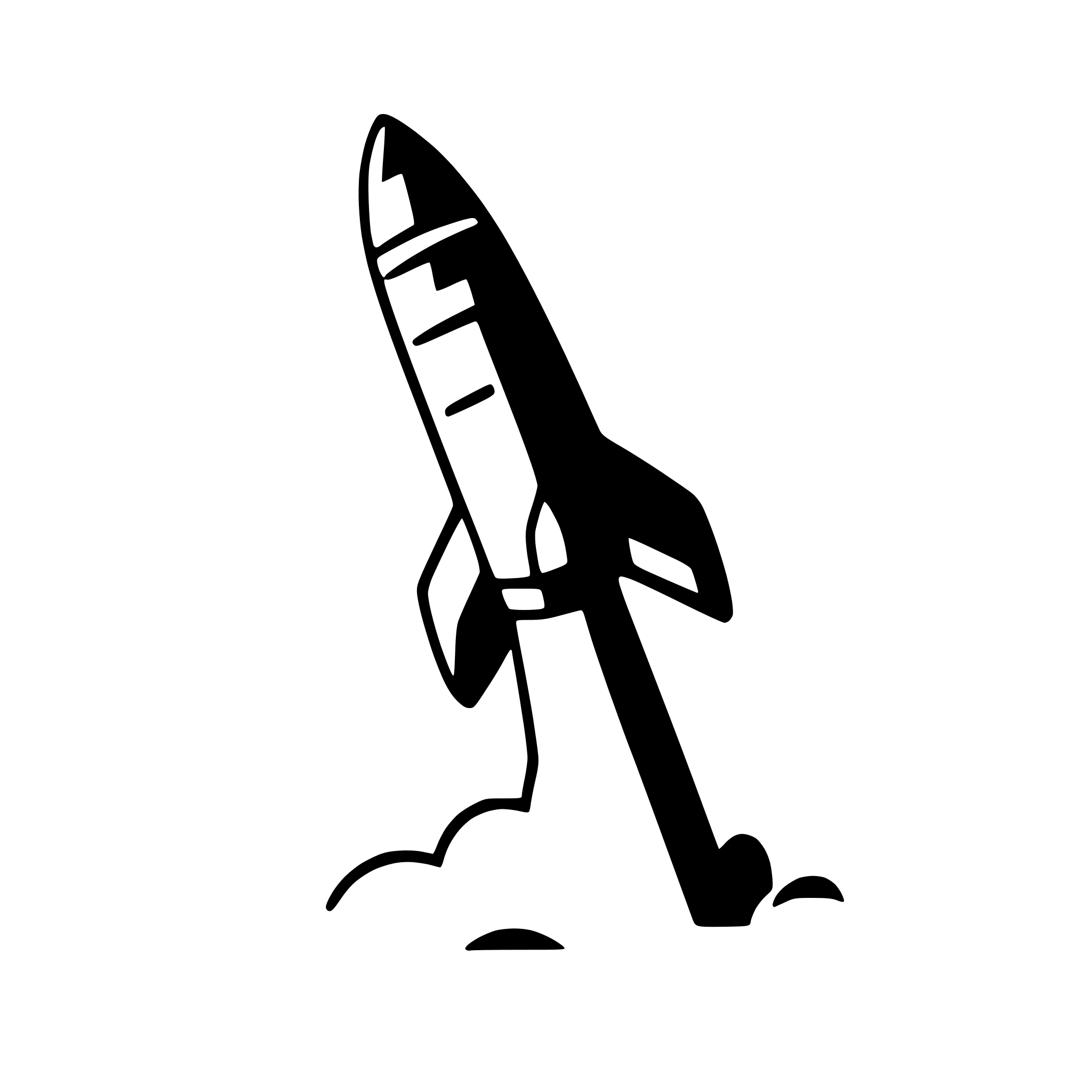 AI-generated SVG of 'rocket launching into sky'