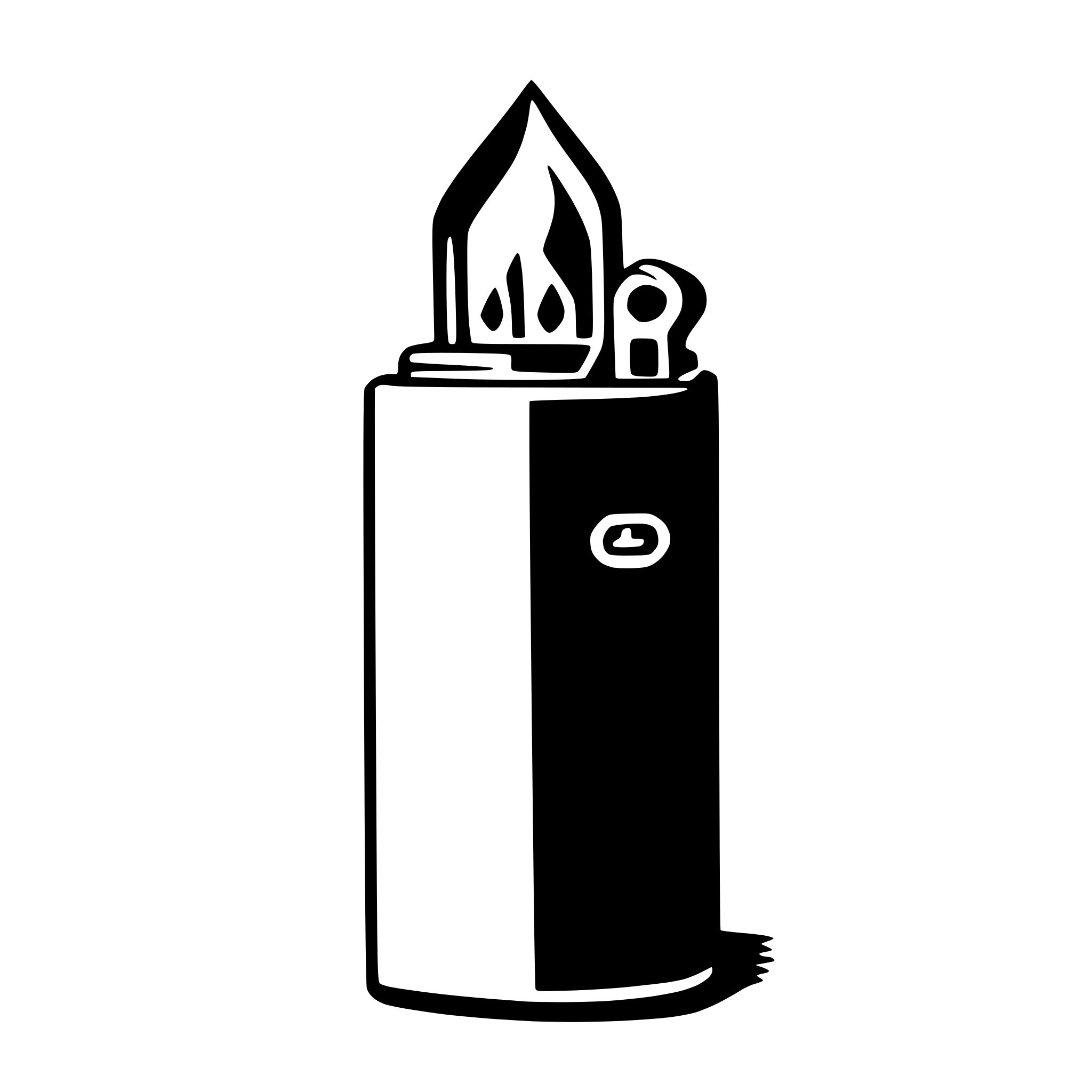 AI-generated SVG of a lighter