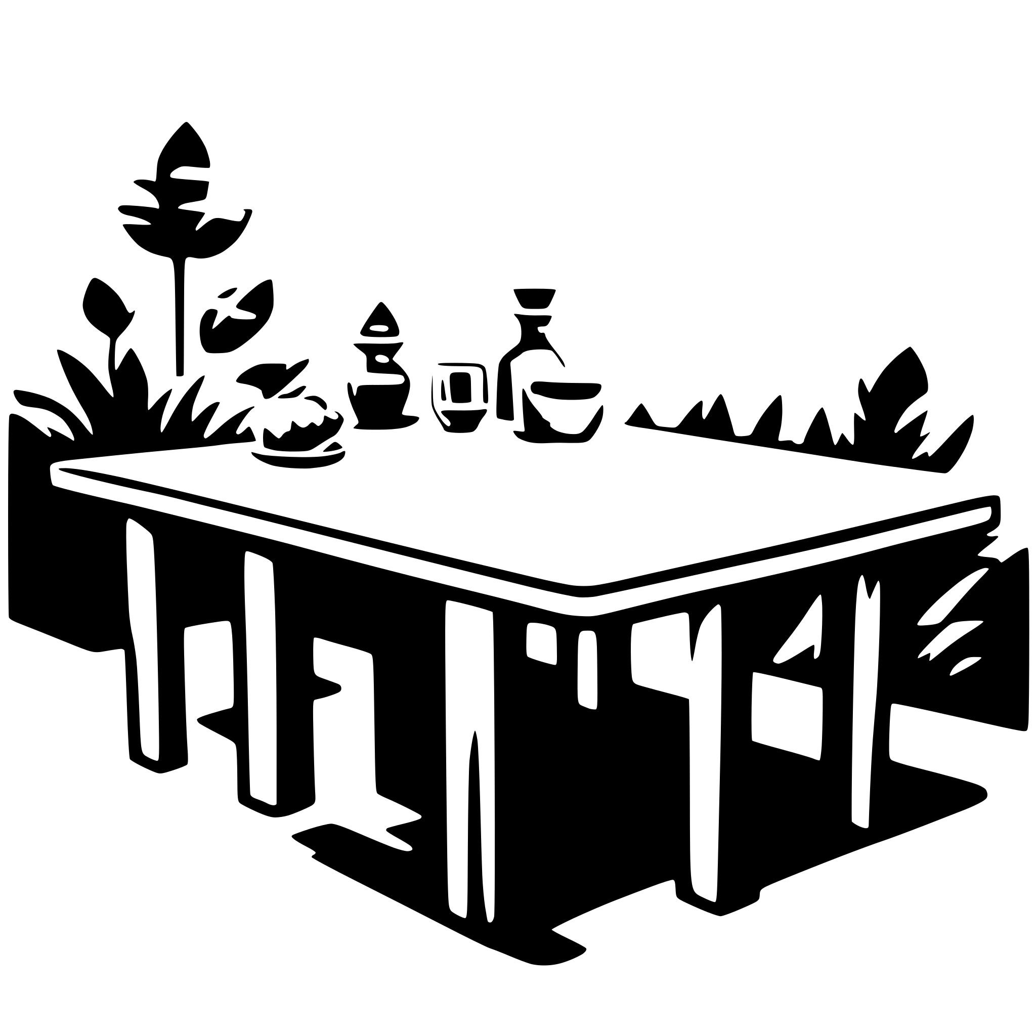 AI-generated SVG of 'table with 5 rows'