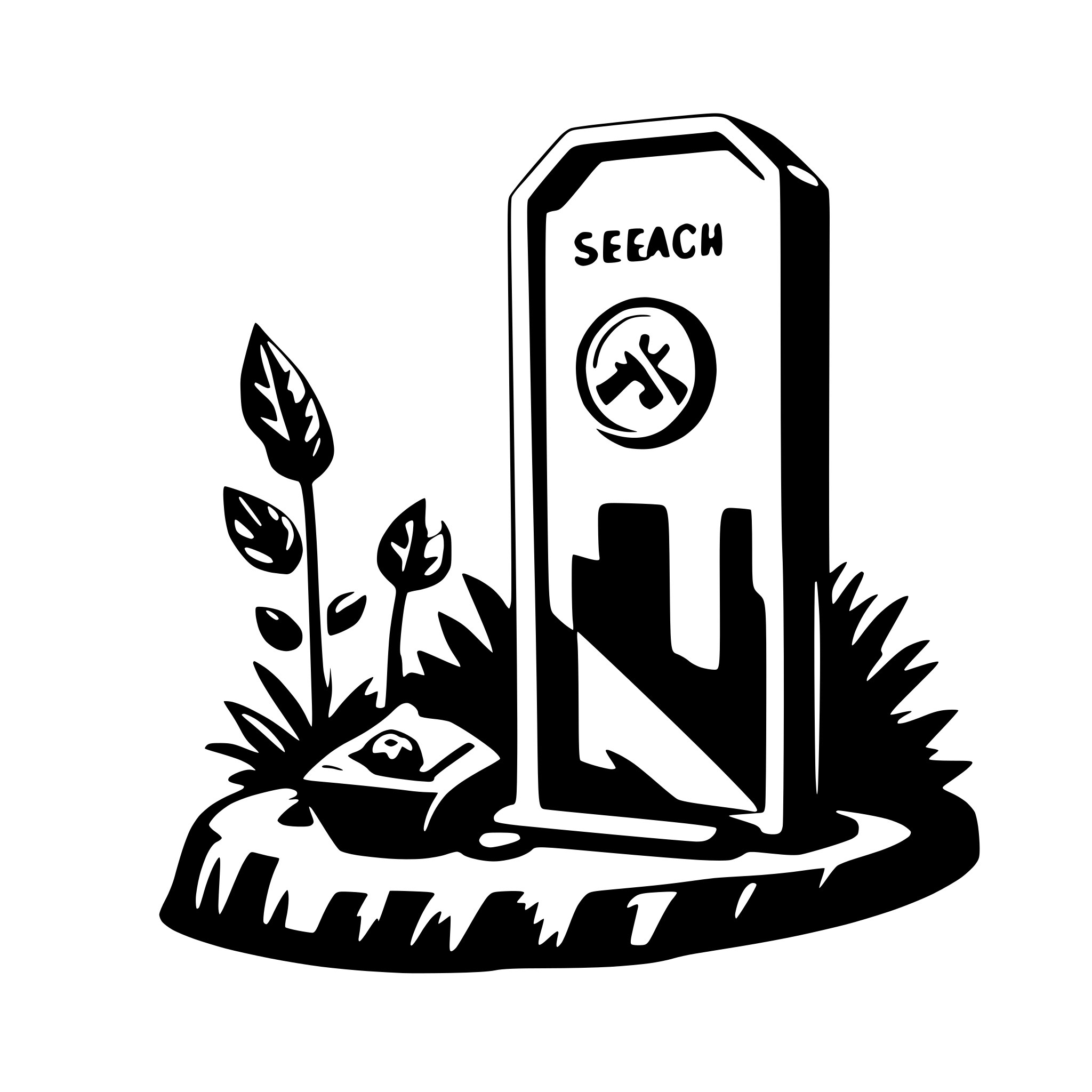AI-generated SVG of a no search results