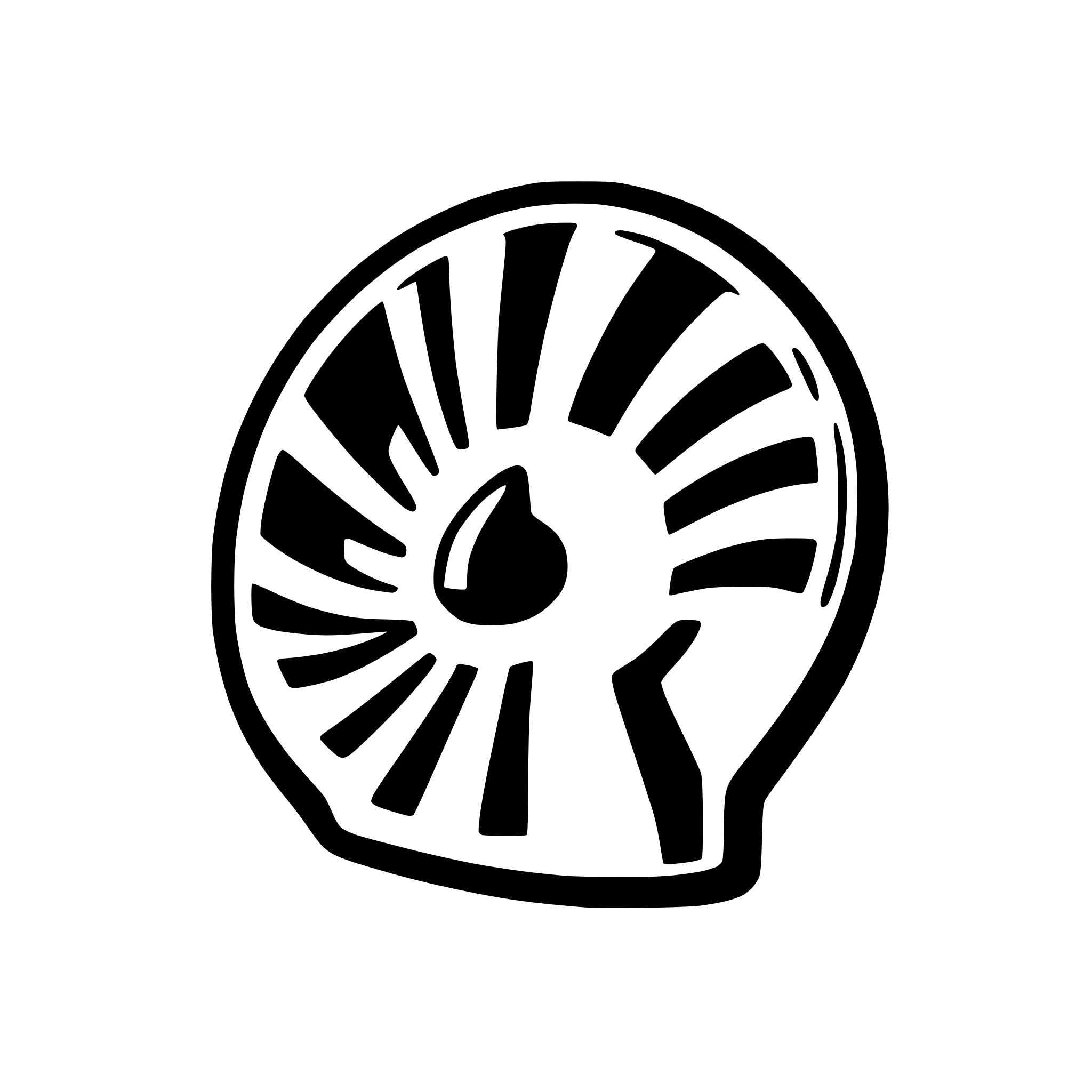 AI-generated SVG of a Make an icon of a blue fan blade in SVG format