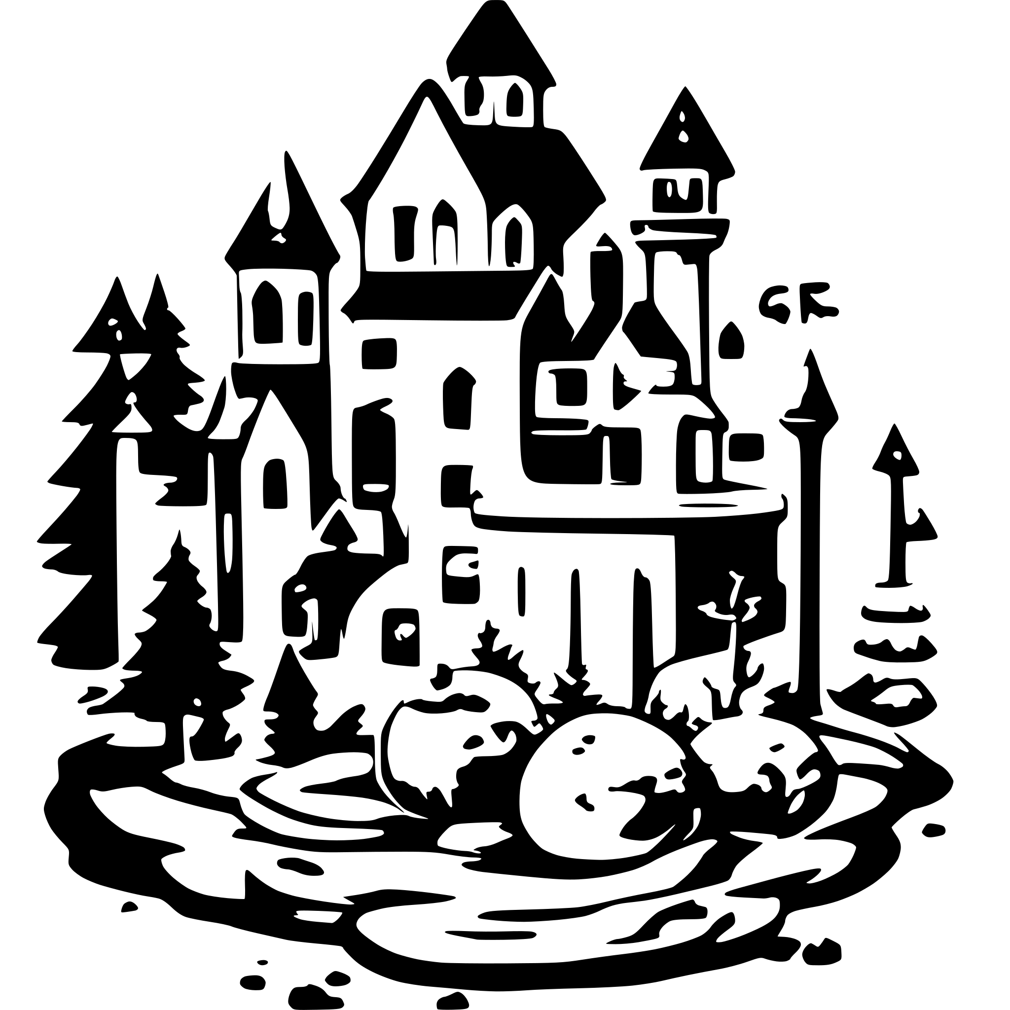 AI-generated SVG of a christmas