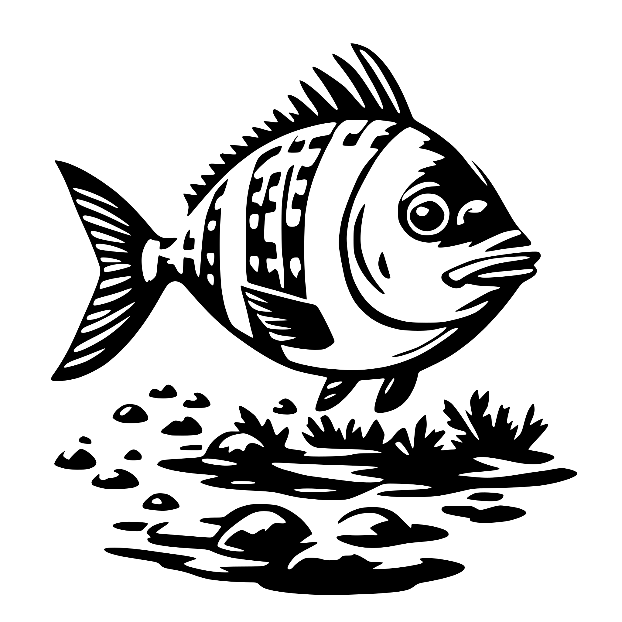 AI-generated SVG of a Fisch