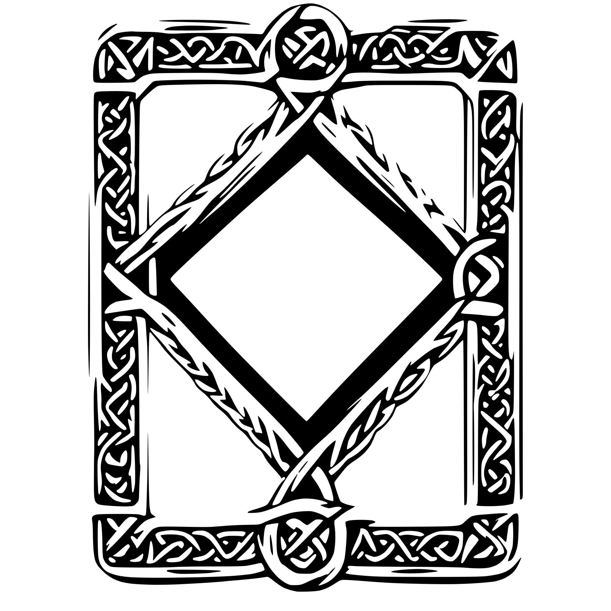 AI-generated SVG of 'celtic knot photo frame'