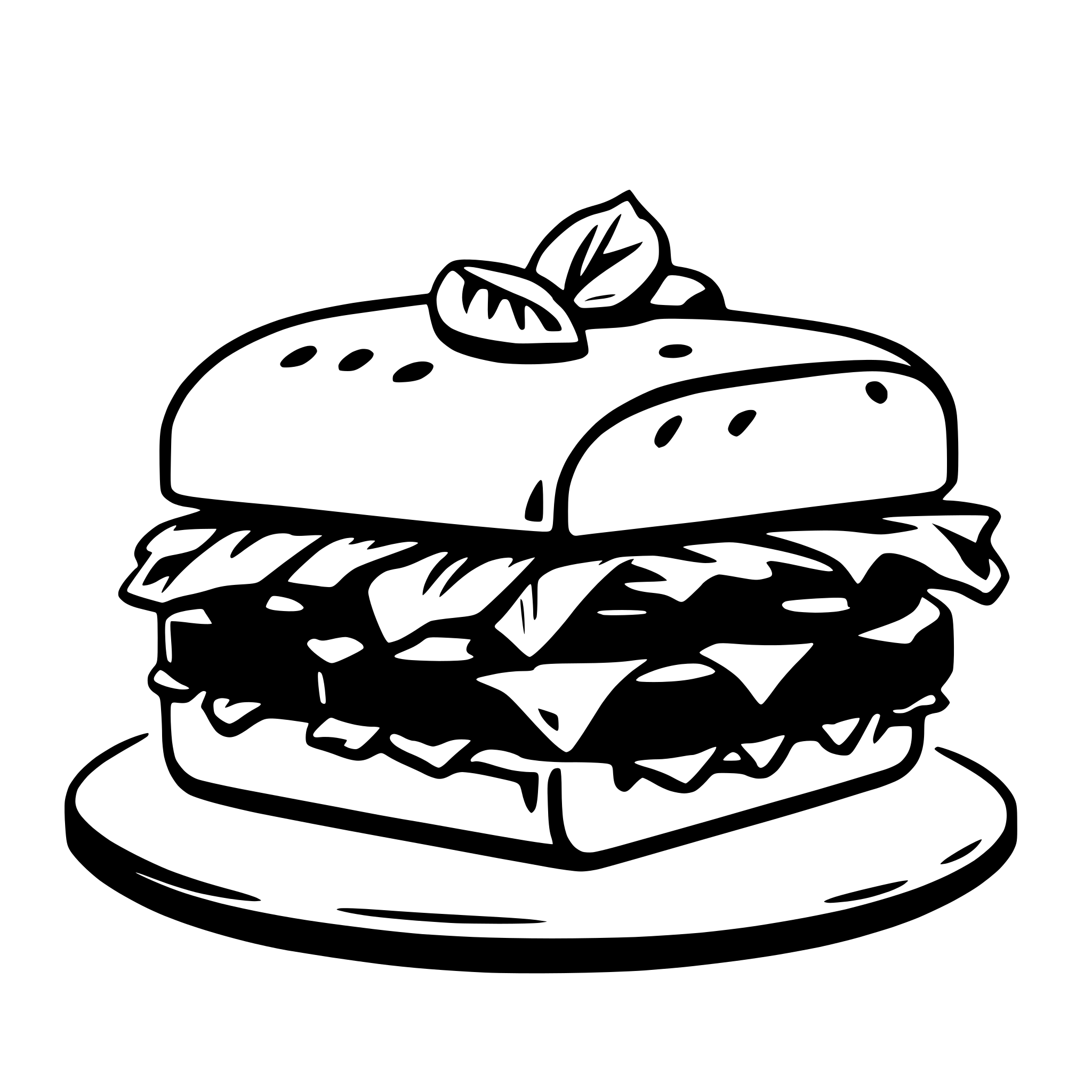 AI-generated SVG of a sandwich
