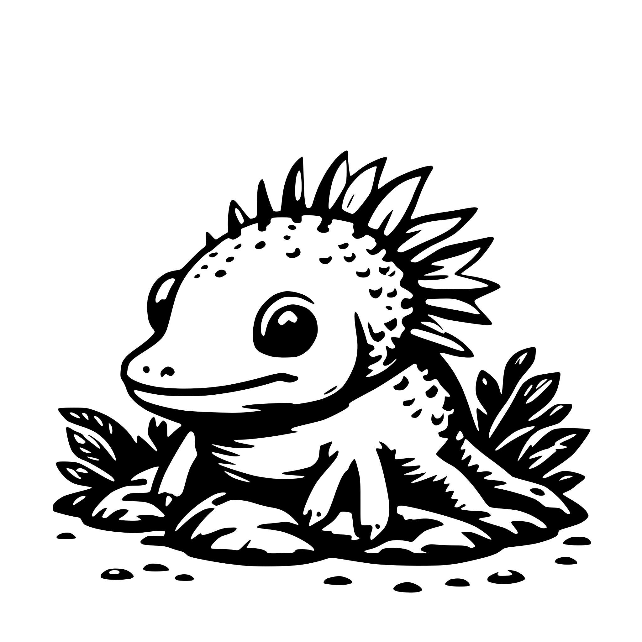 AI-generated SVG of 'Axolotl'