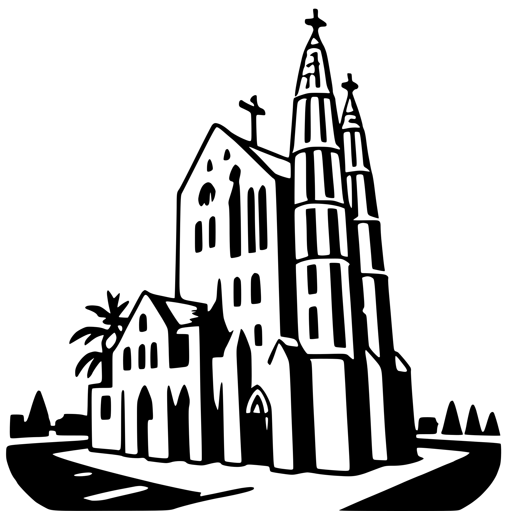 AI-generated SVG of a la sagrada familia