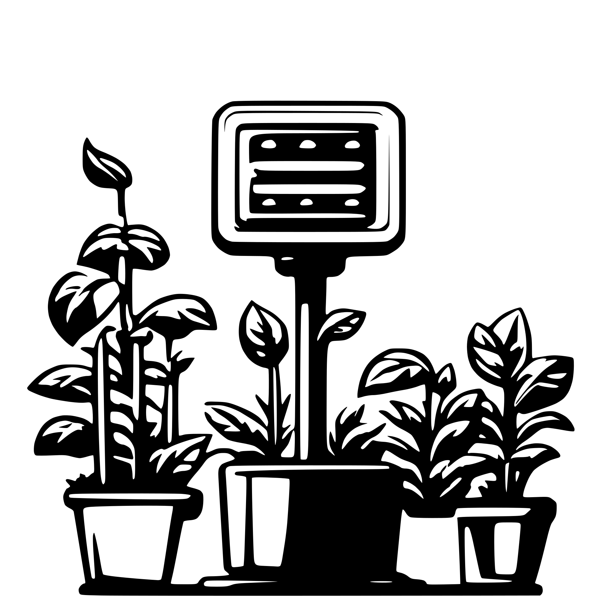 AI-generated SVG of 'square grow light'