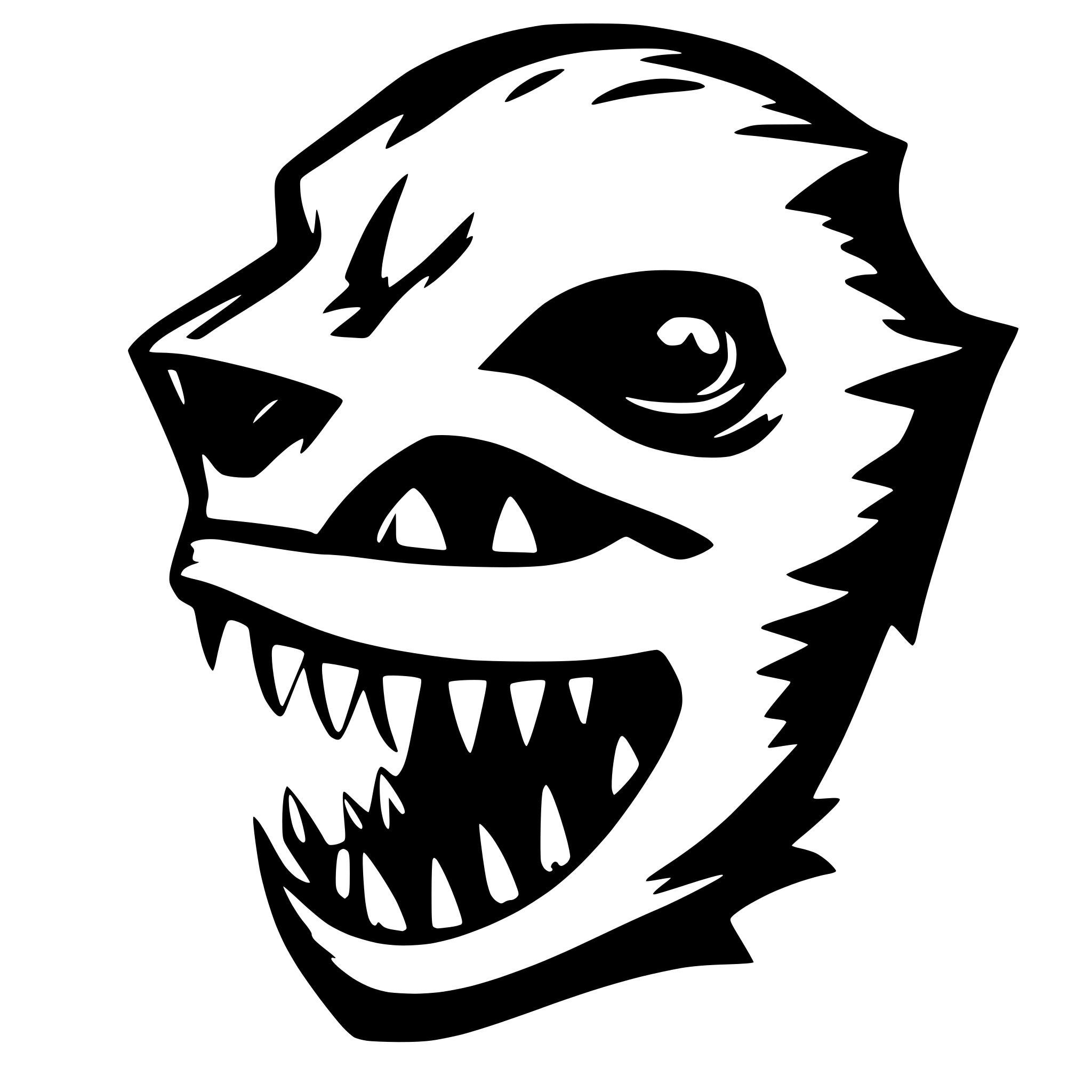 AI-generated SVG of a A sharp, fang
