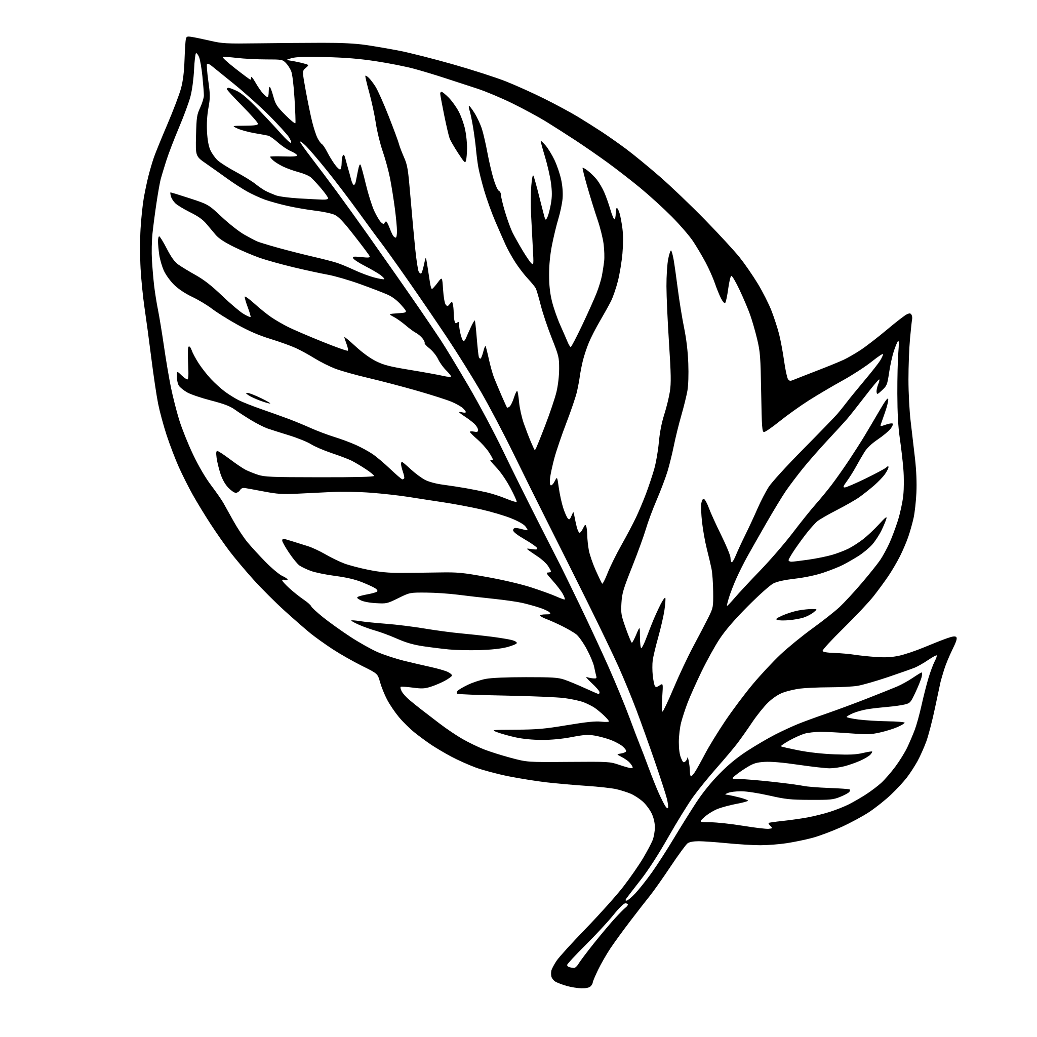 AI-generated SVG of 'leaf that spells out JY in the veins'
