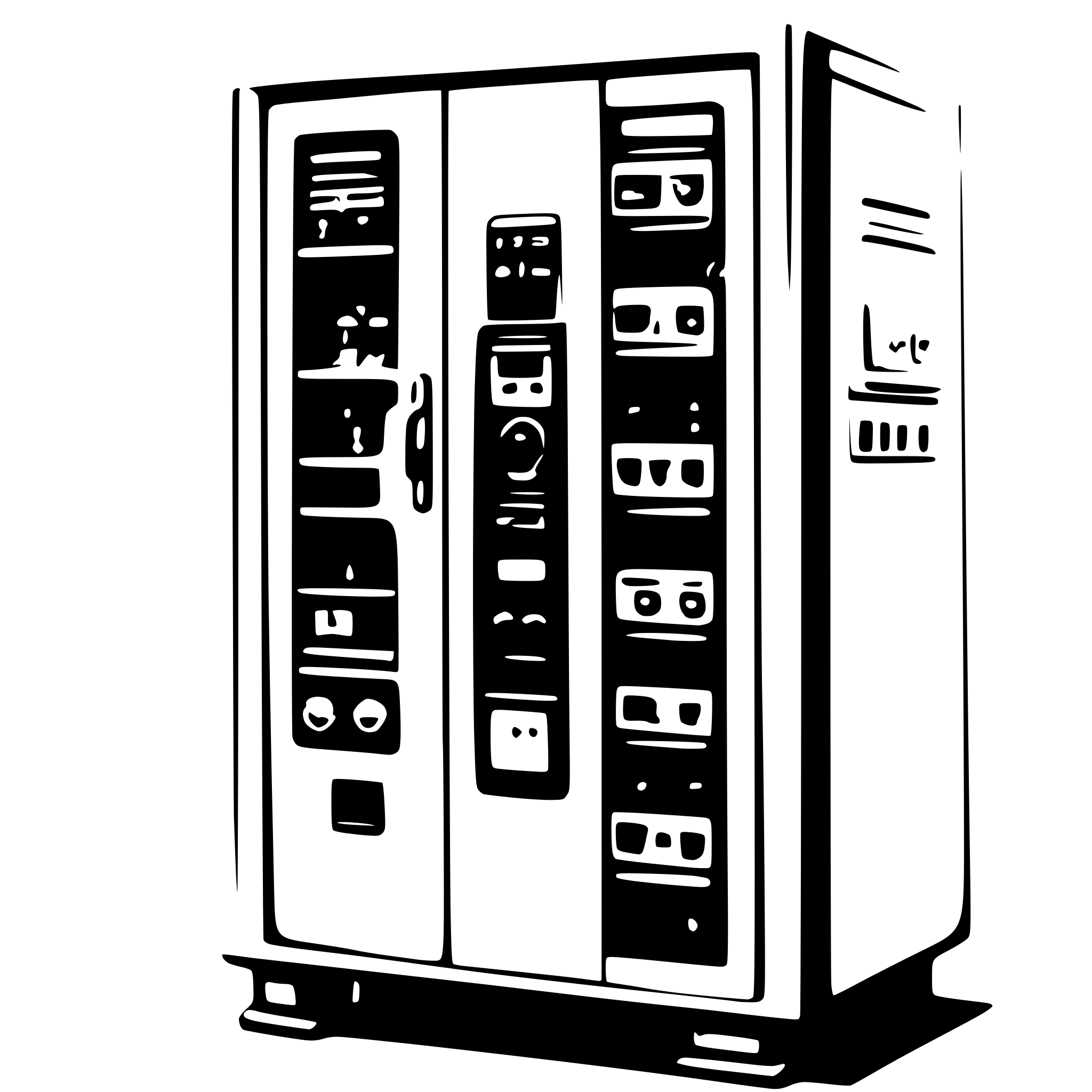 AI-generated SVG of a electrical cabinet 2d color front view