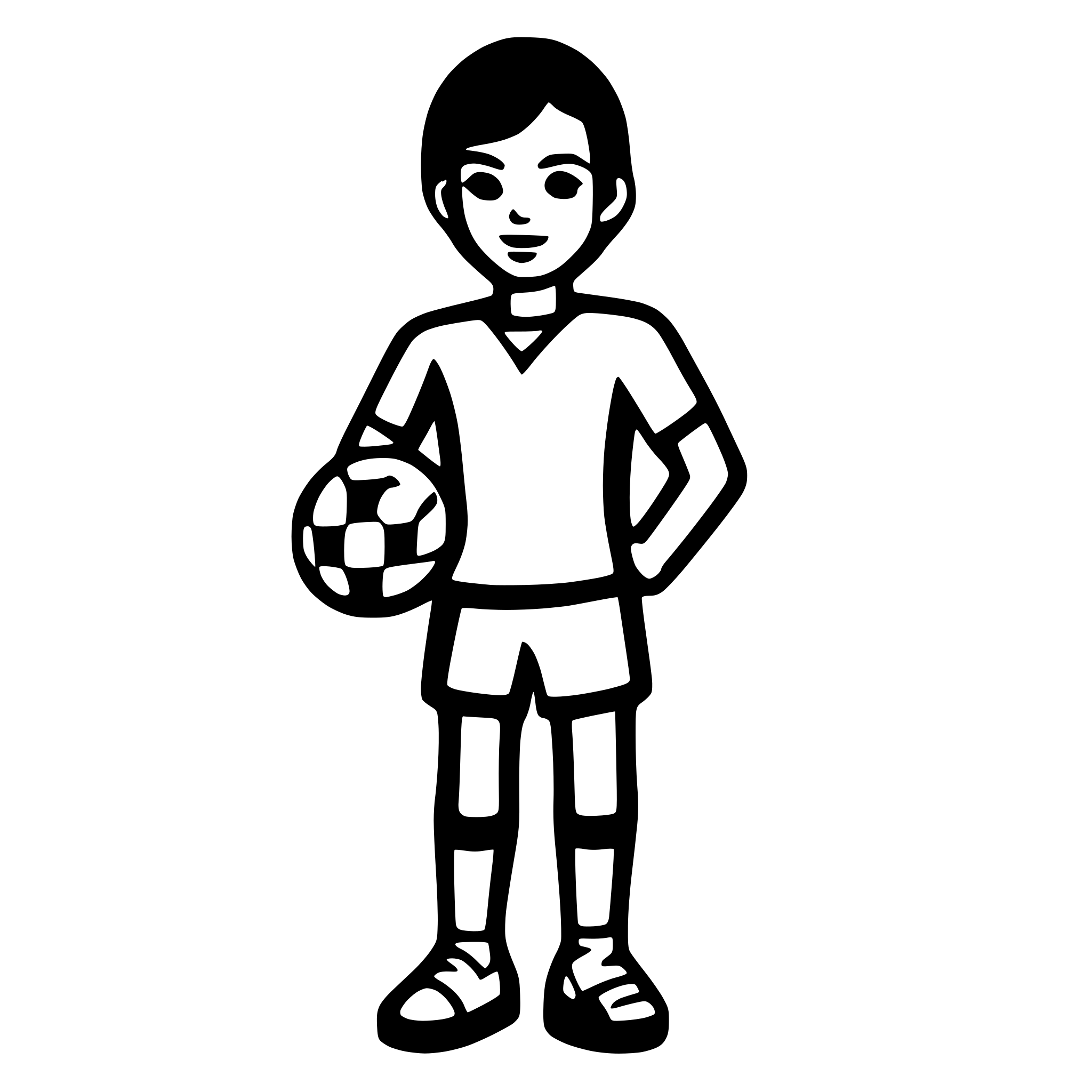 AI-generated SVG of a Football player
