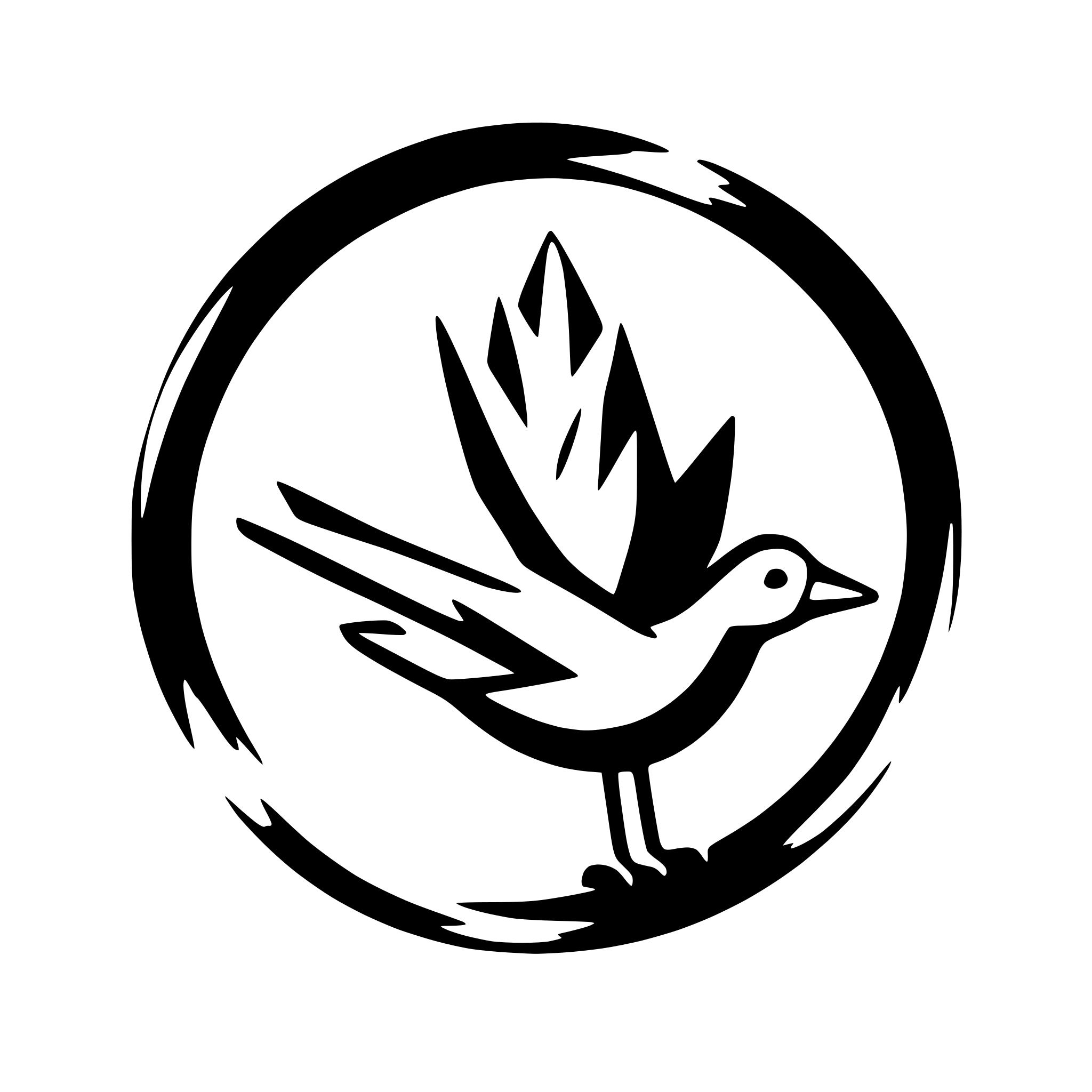 AI-generated SVG of a abstract bird in flight