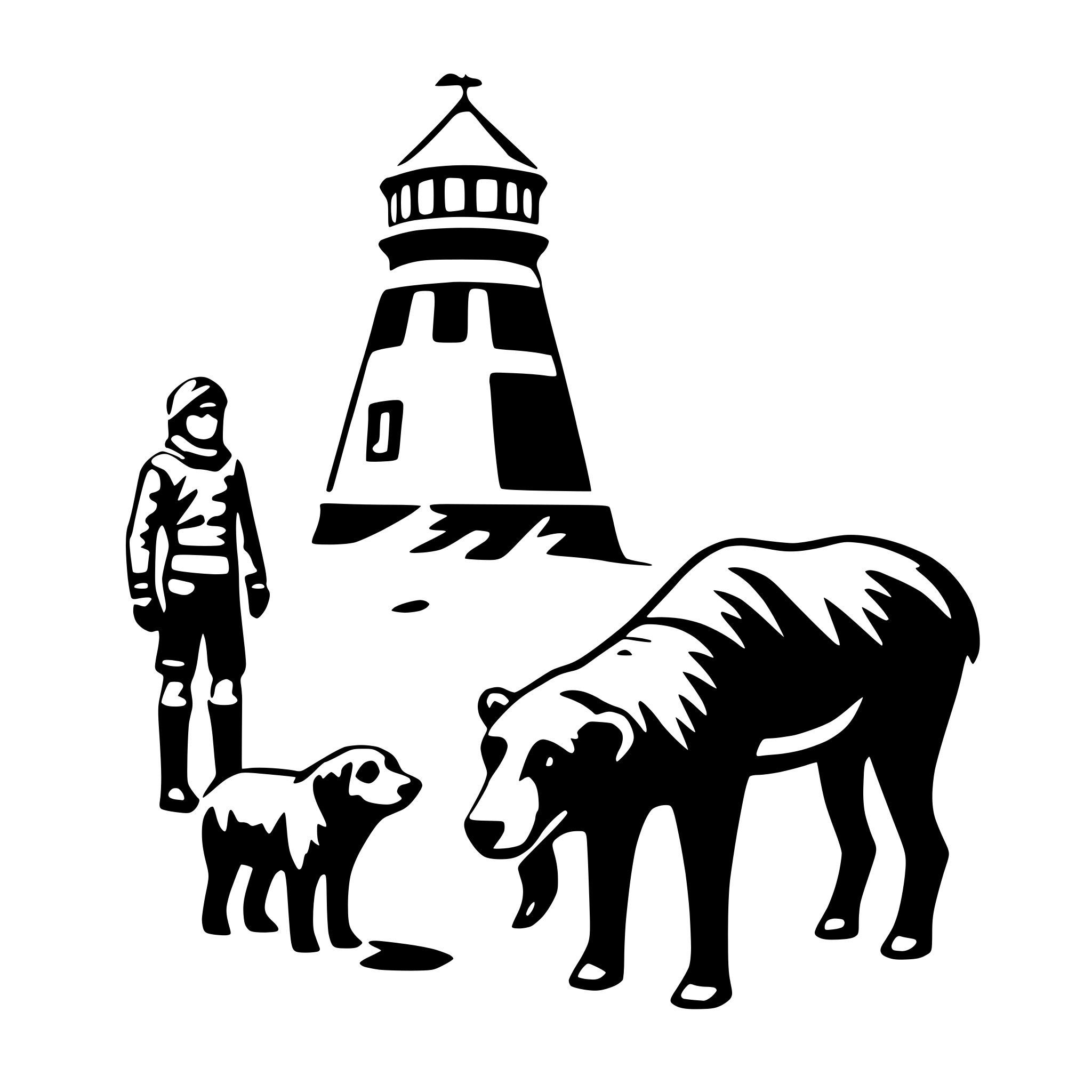 AI-generated SVG of a polar expedition