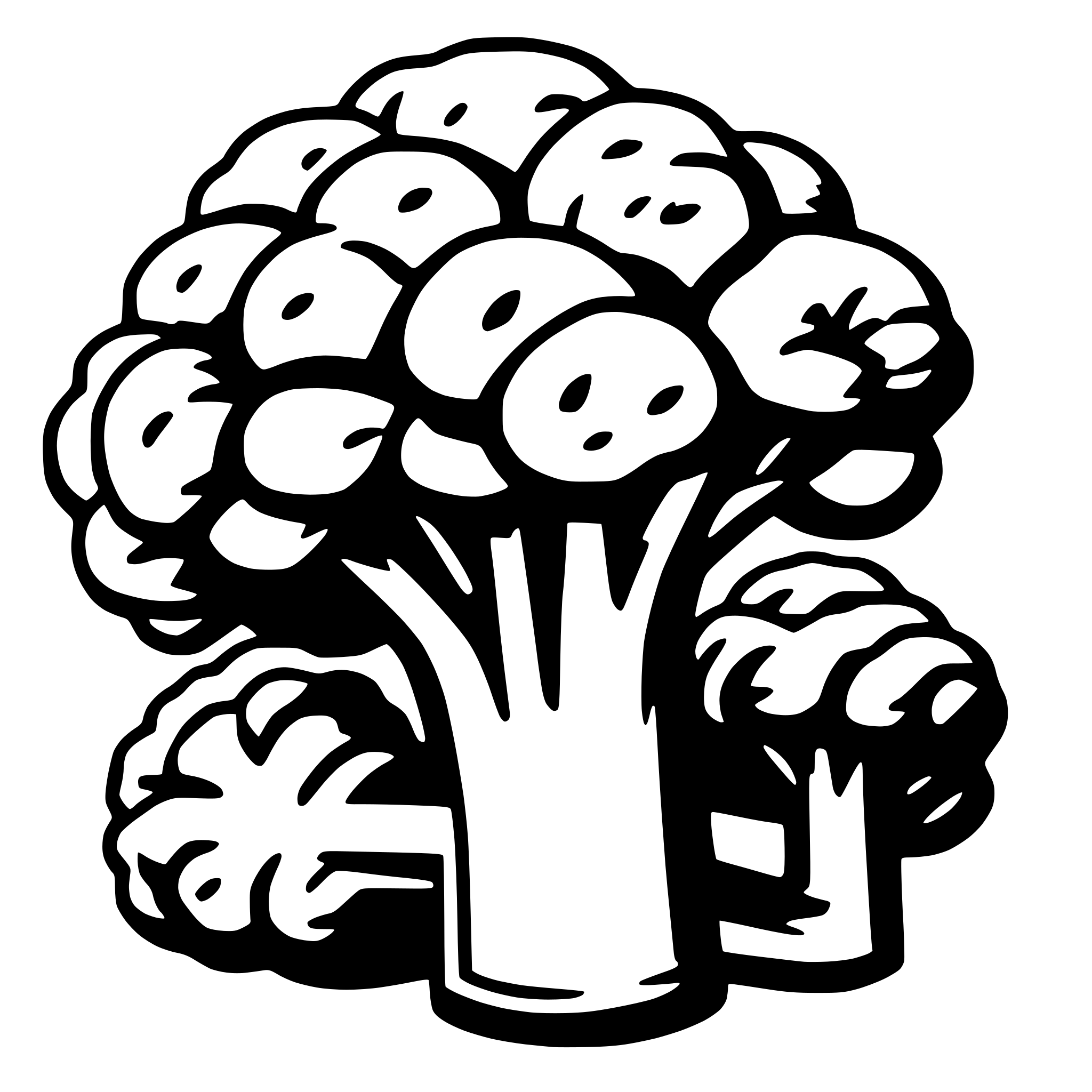 AI-generated SVG of 'broccoli'
