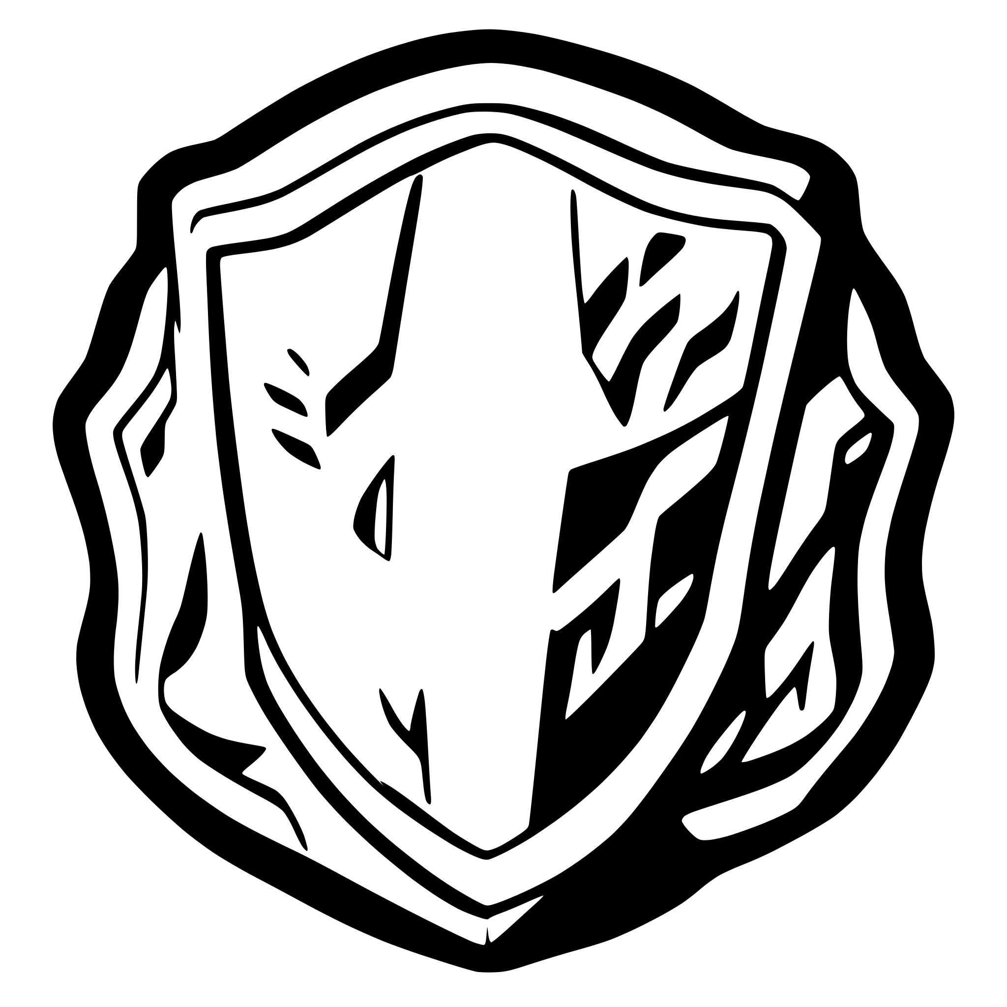 AI-generated SVG of 'Symmetric shield'