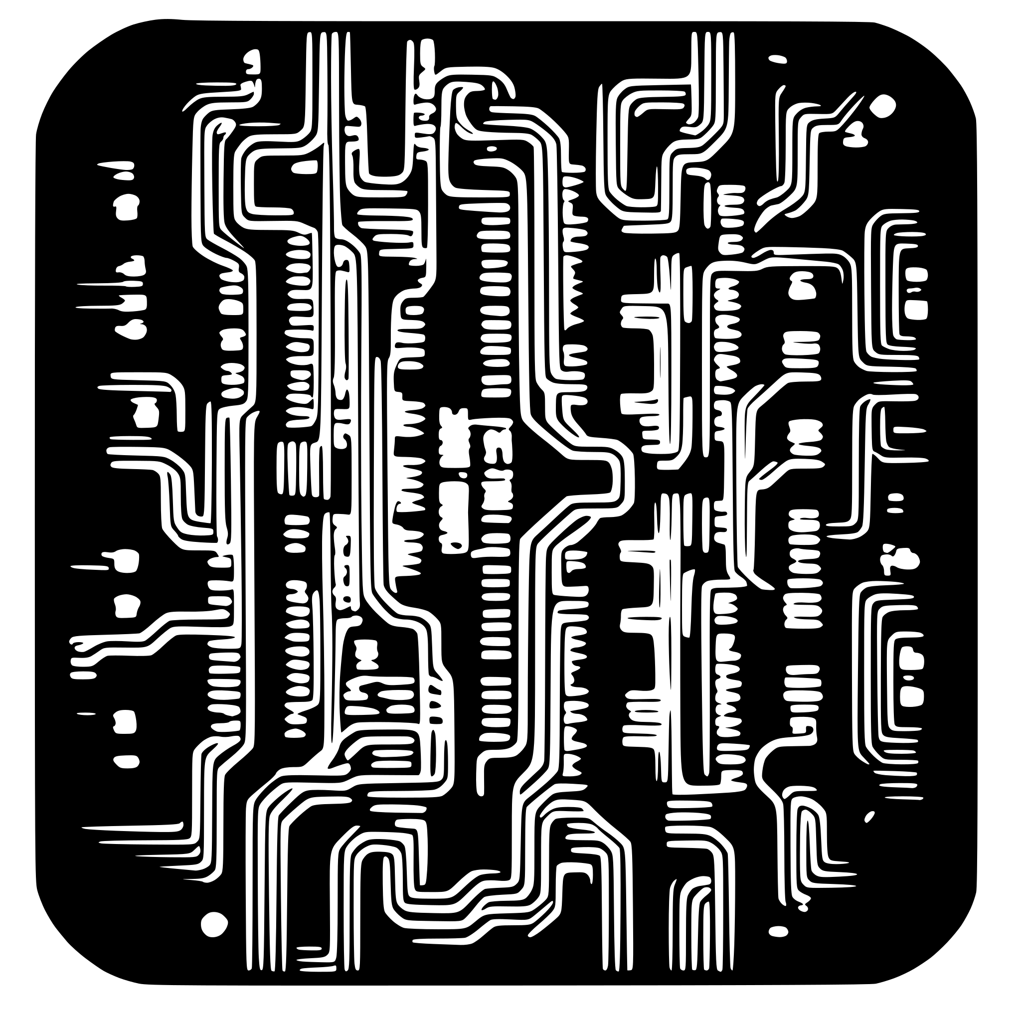 AI-generated SVG of 'circuit board'