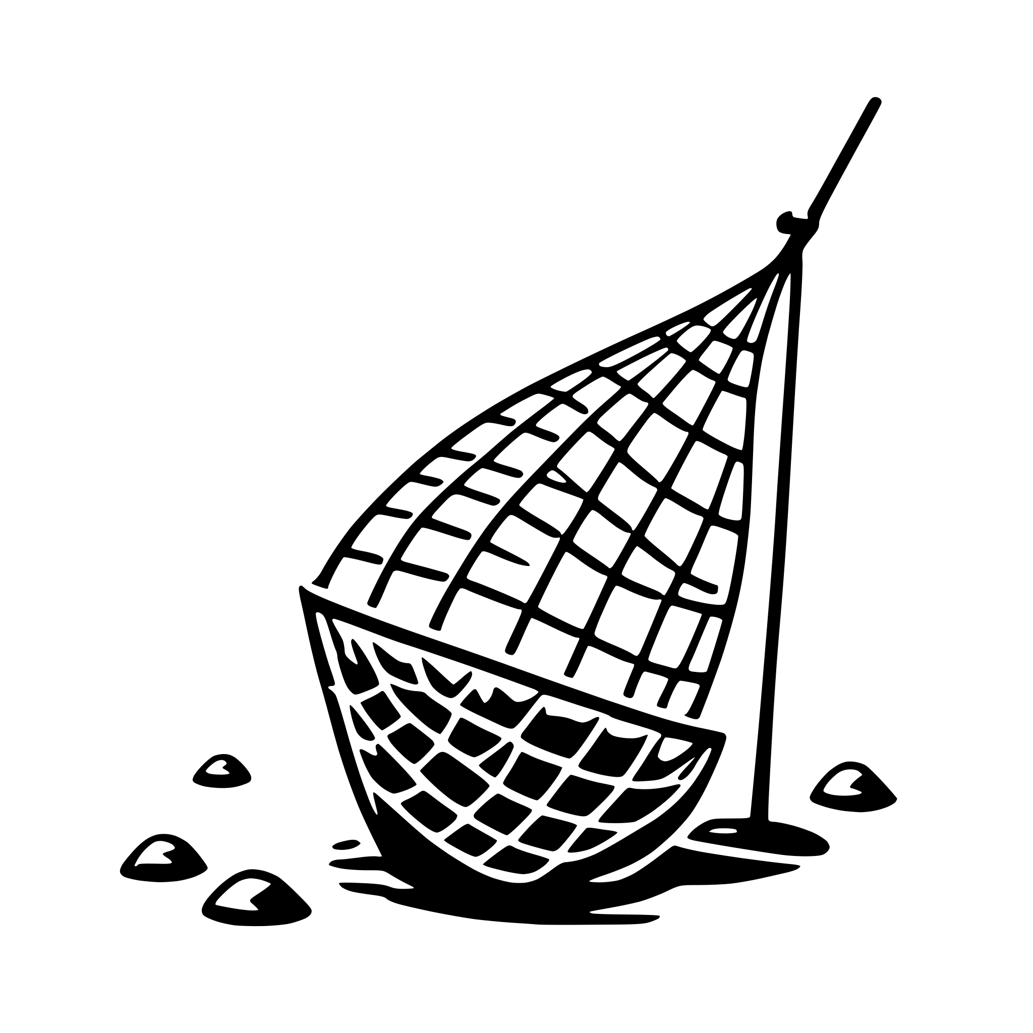 AI-generated SVG of 'fishing net'