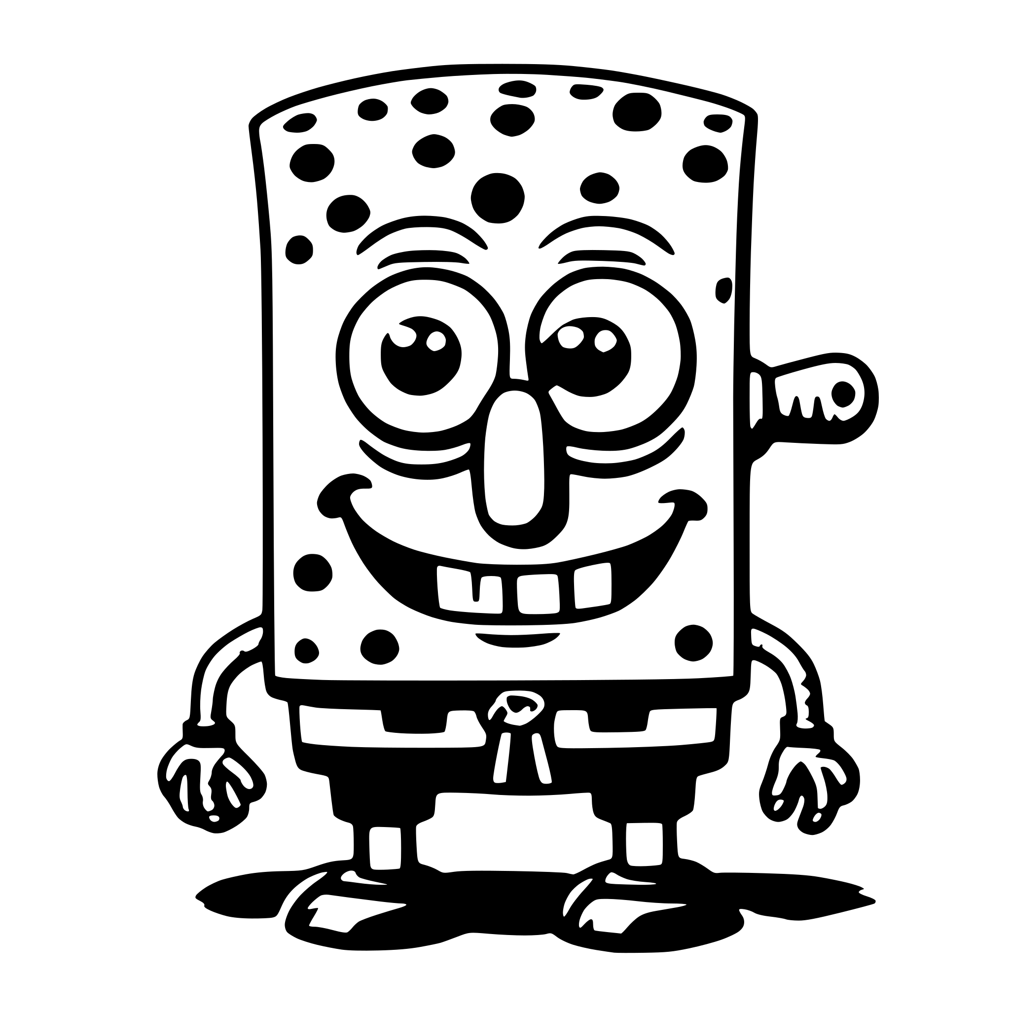AI-generated SVG of 'spongebob'