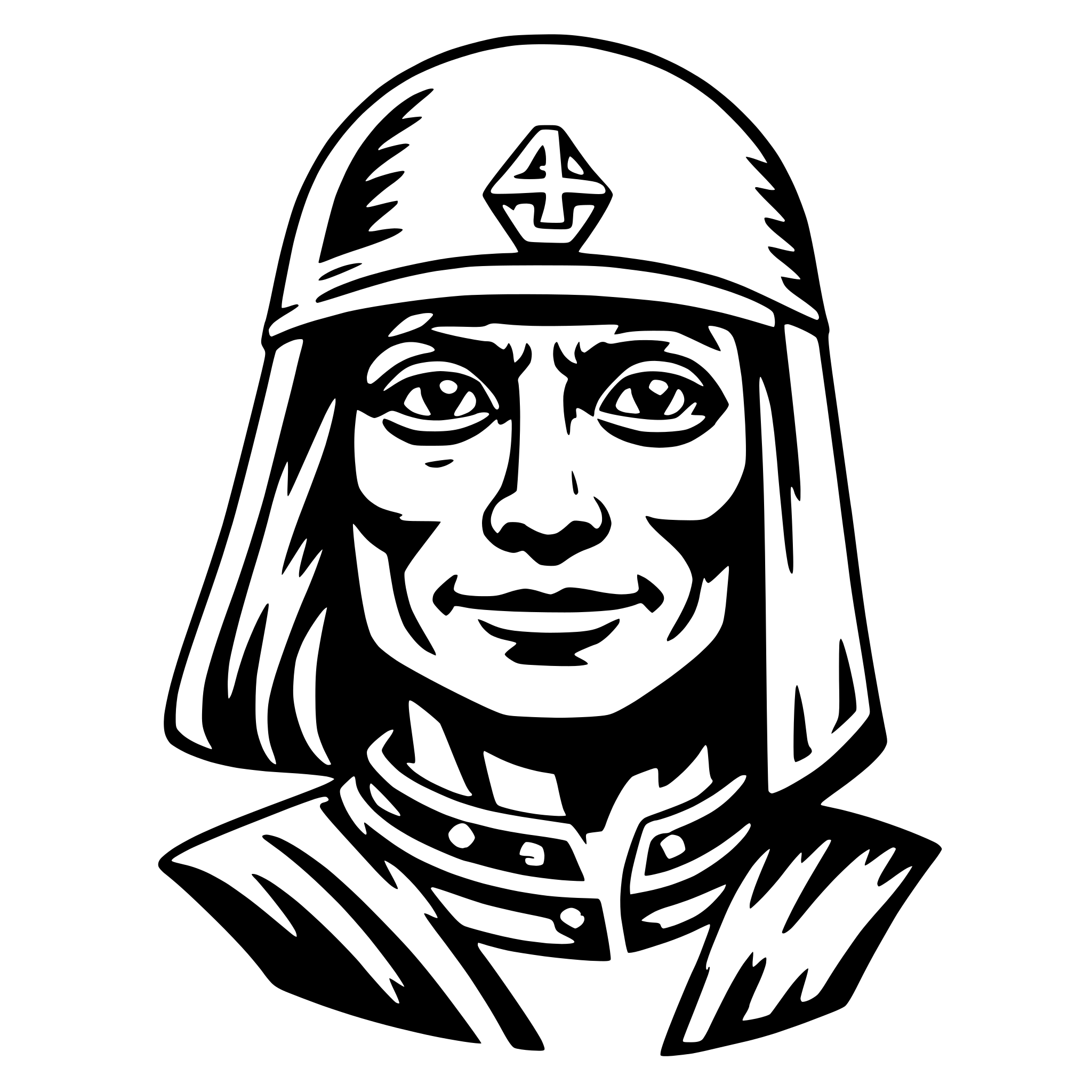 AI-generated SVG of a ah puch