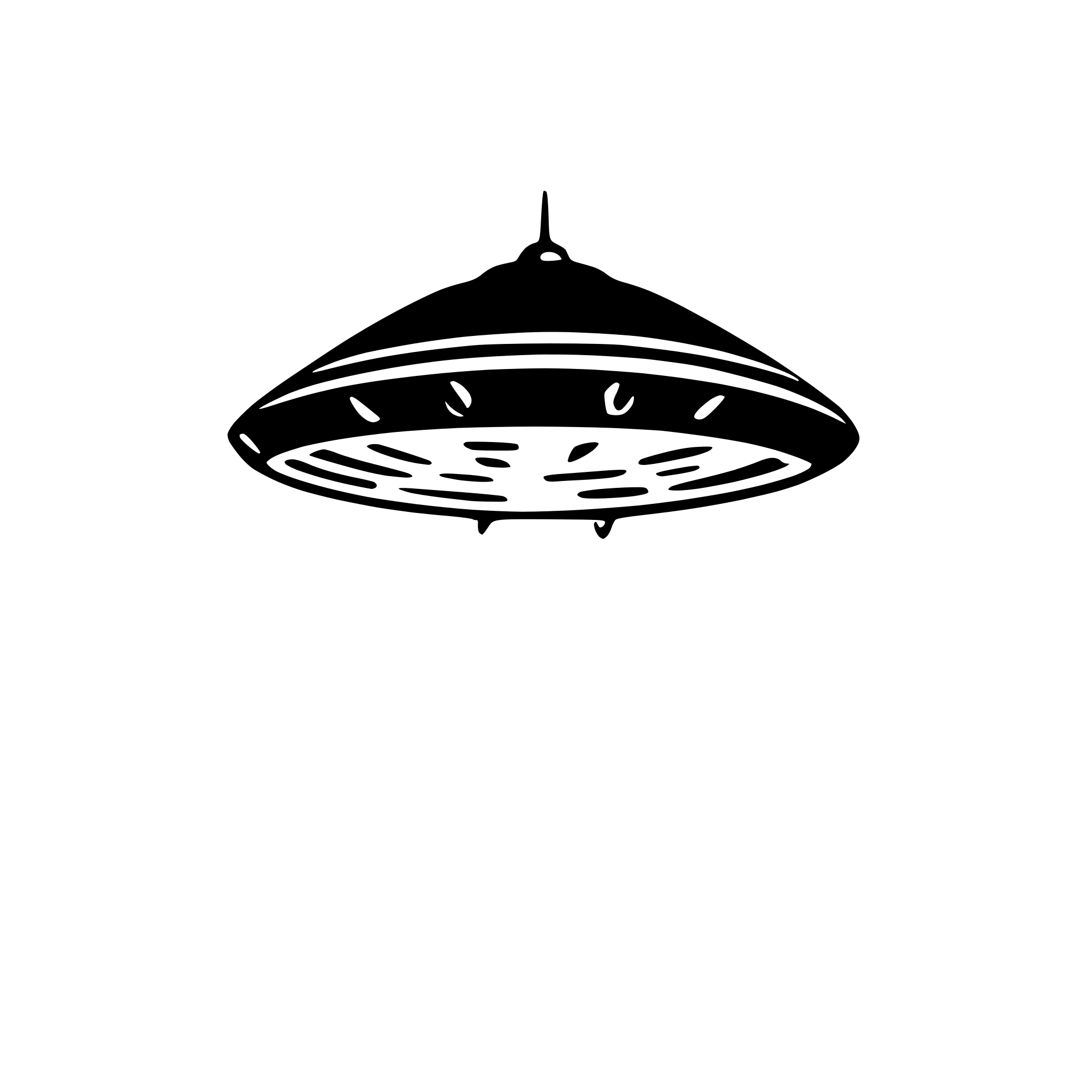 AI-generated SVG of 'alien spaceship beaming light'