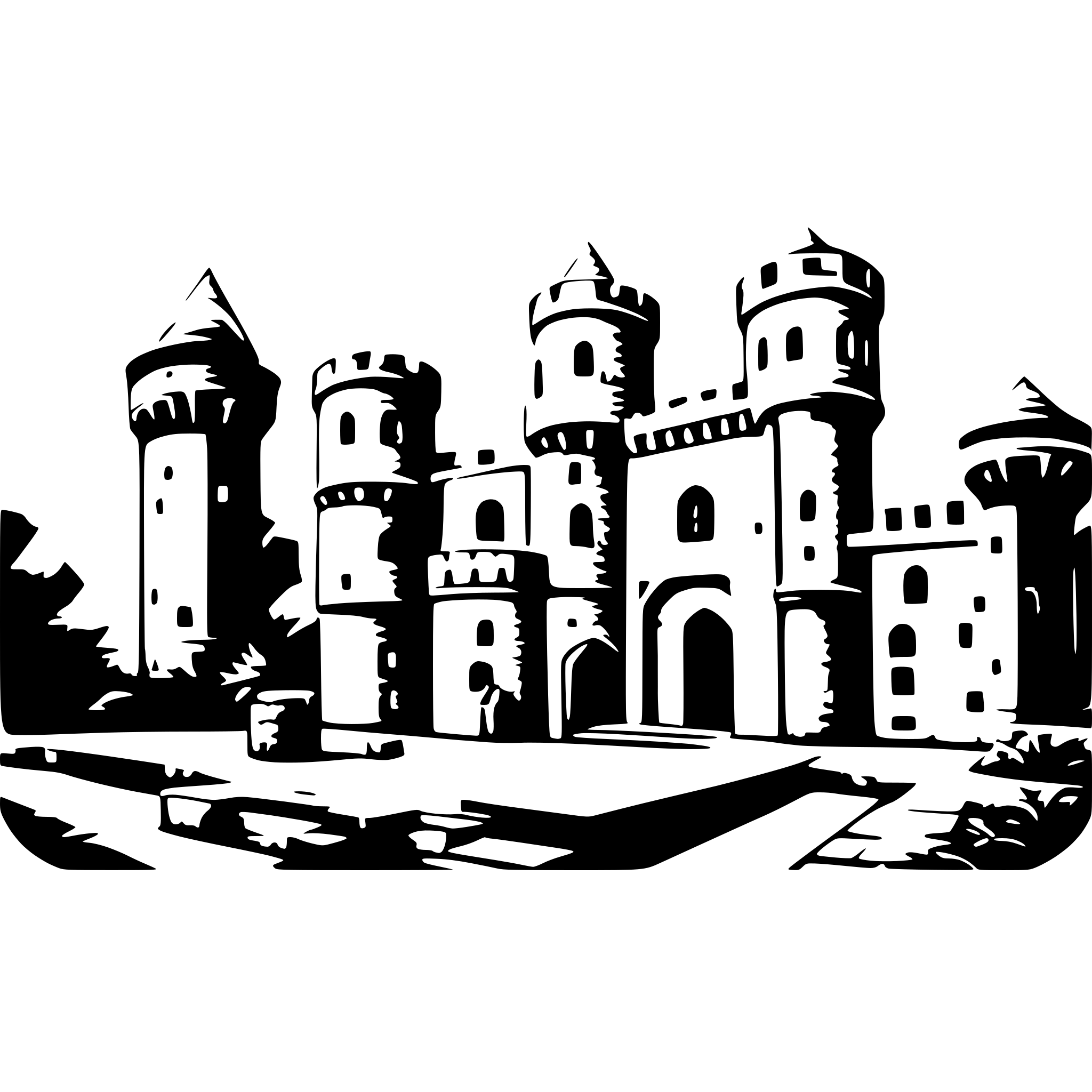 AI-generated SVG of ''inside' of an ancient castle, Persian theme, the comic style'