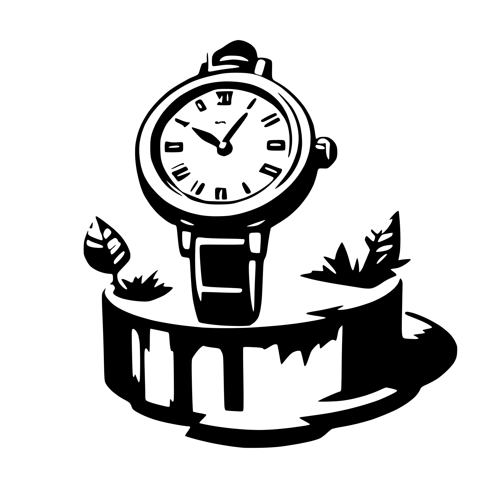 AI-generated SVG of a watch