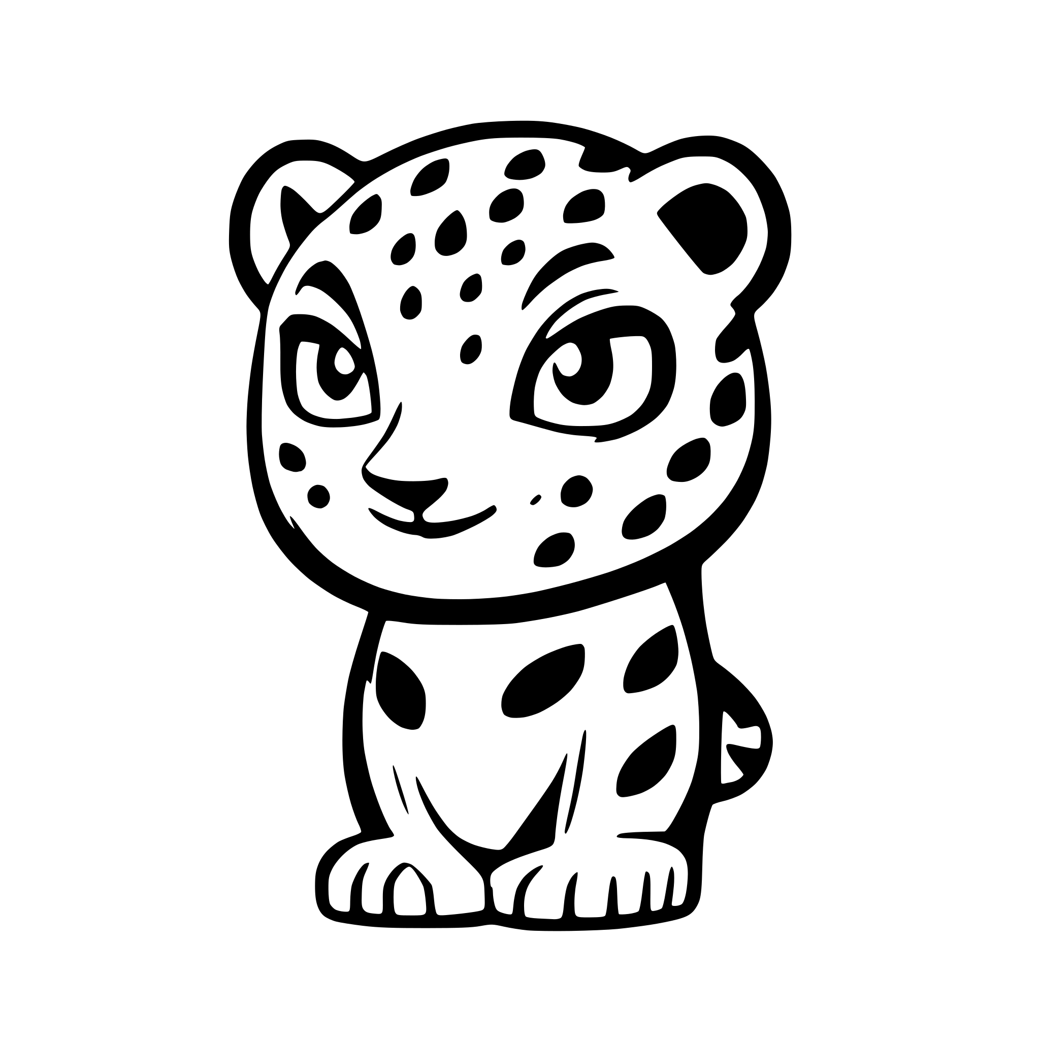 AI-generated SVG of 'jaguar'