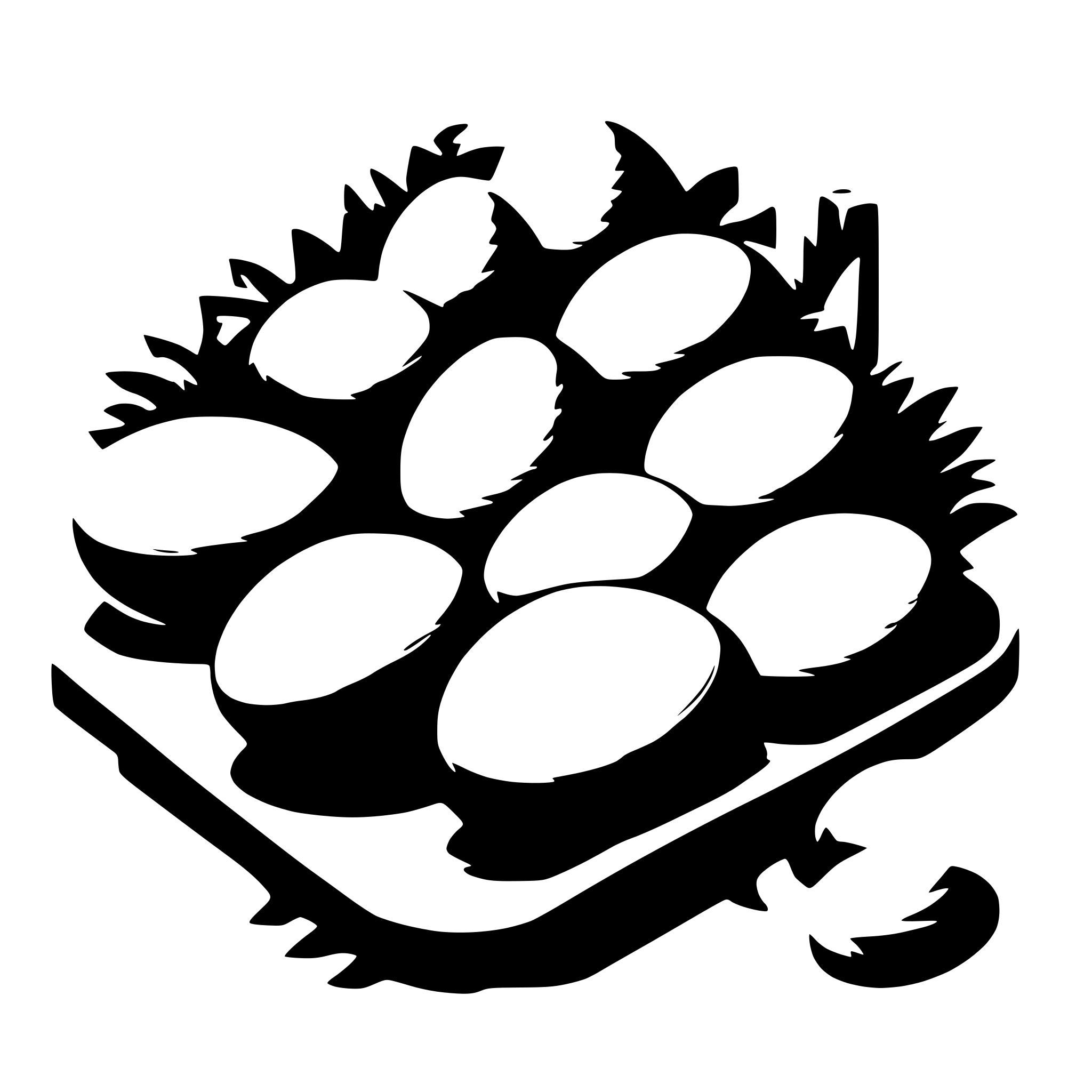 AI-generated SVG of a 5 oeufs