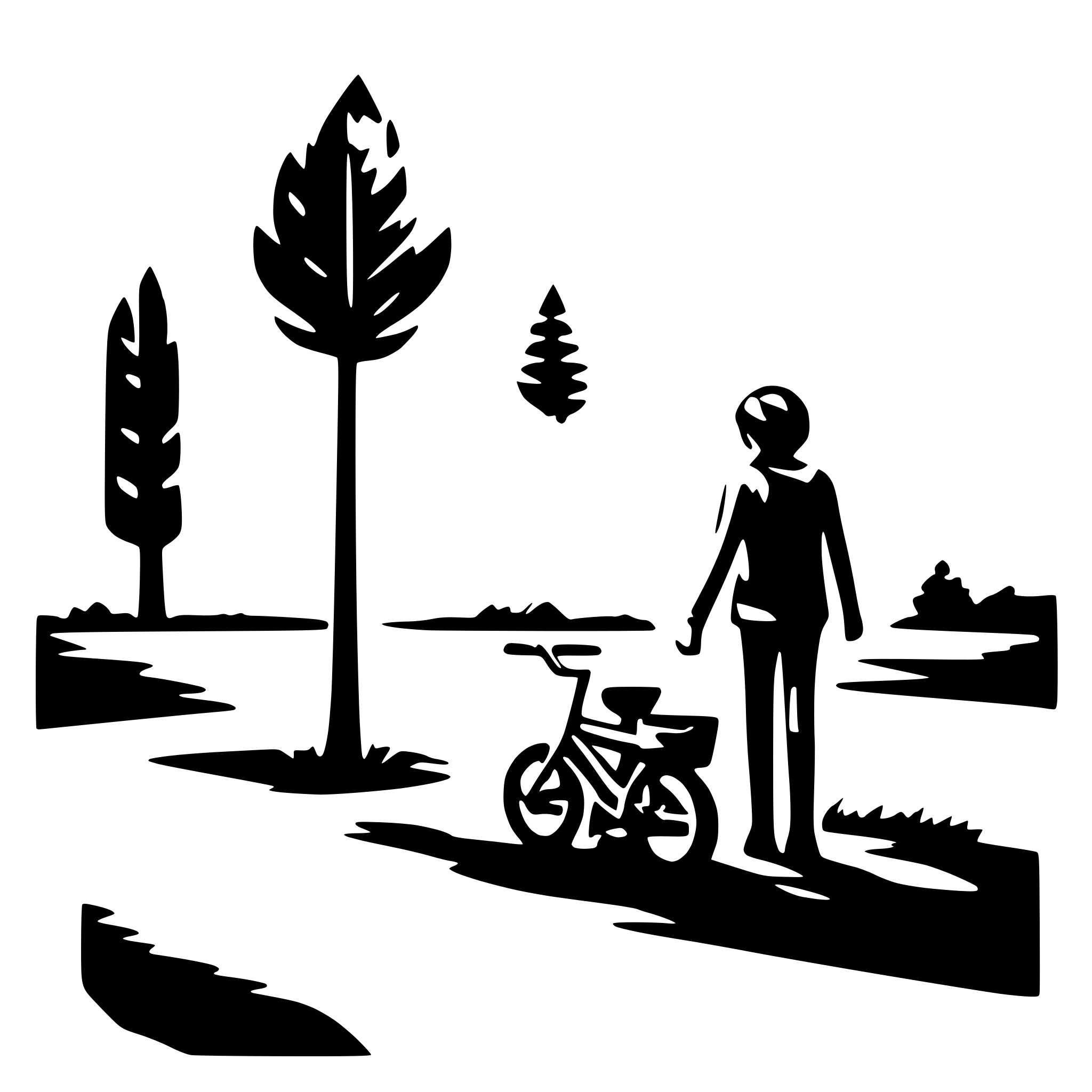 AI-generated SVG of a minimalist outdoor activity