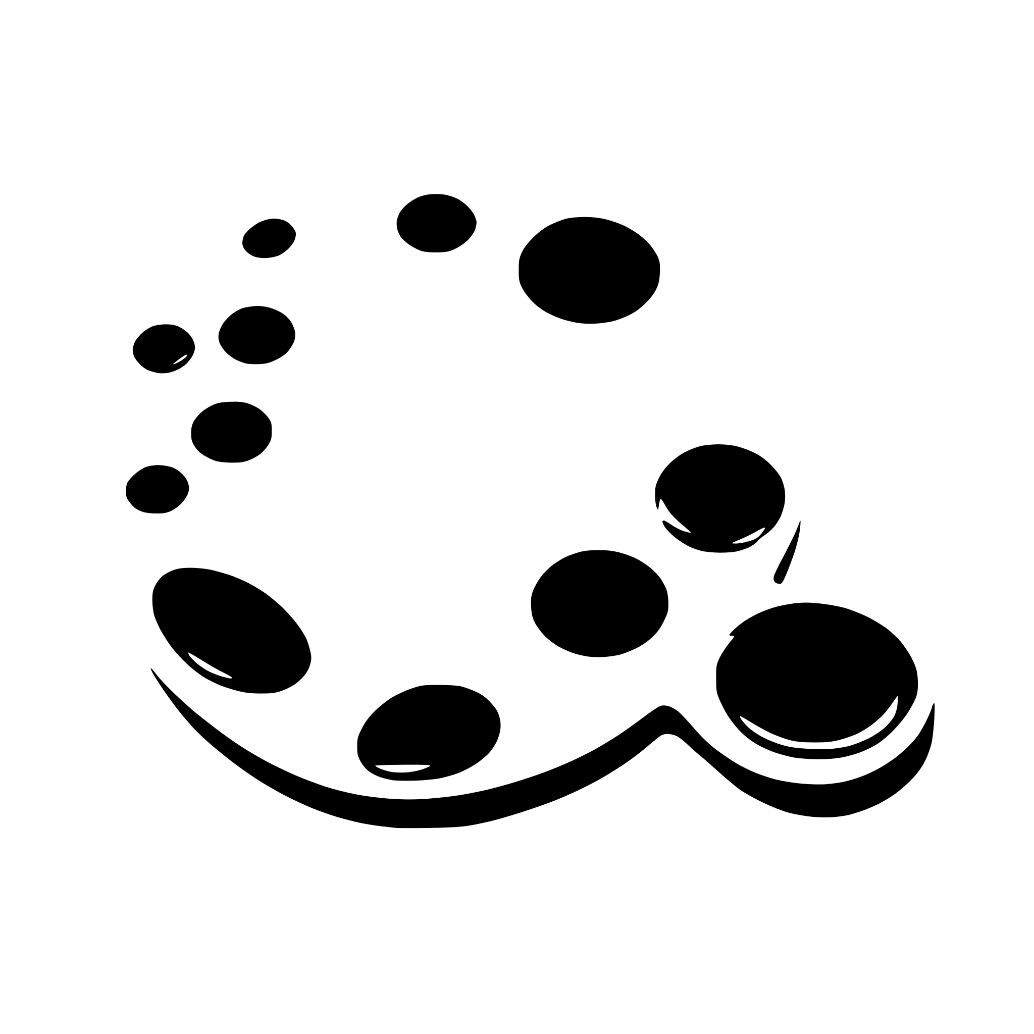 AI-generated SVG of a paint palette with dots of paint