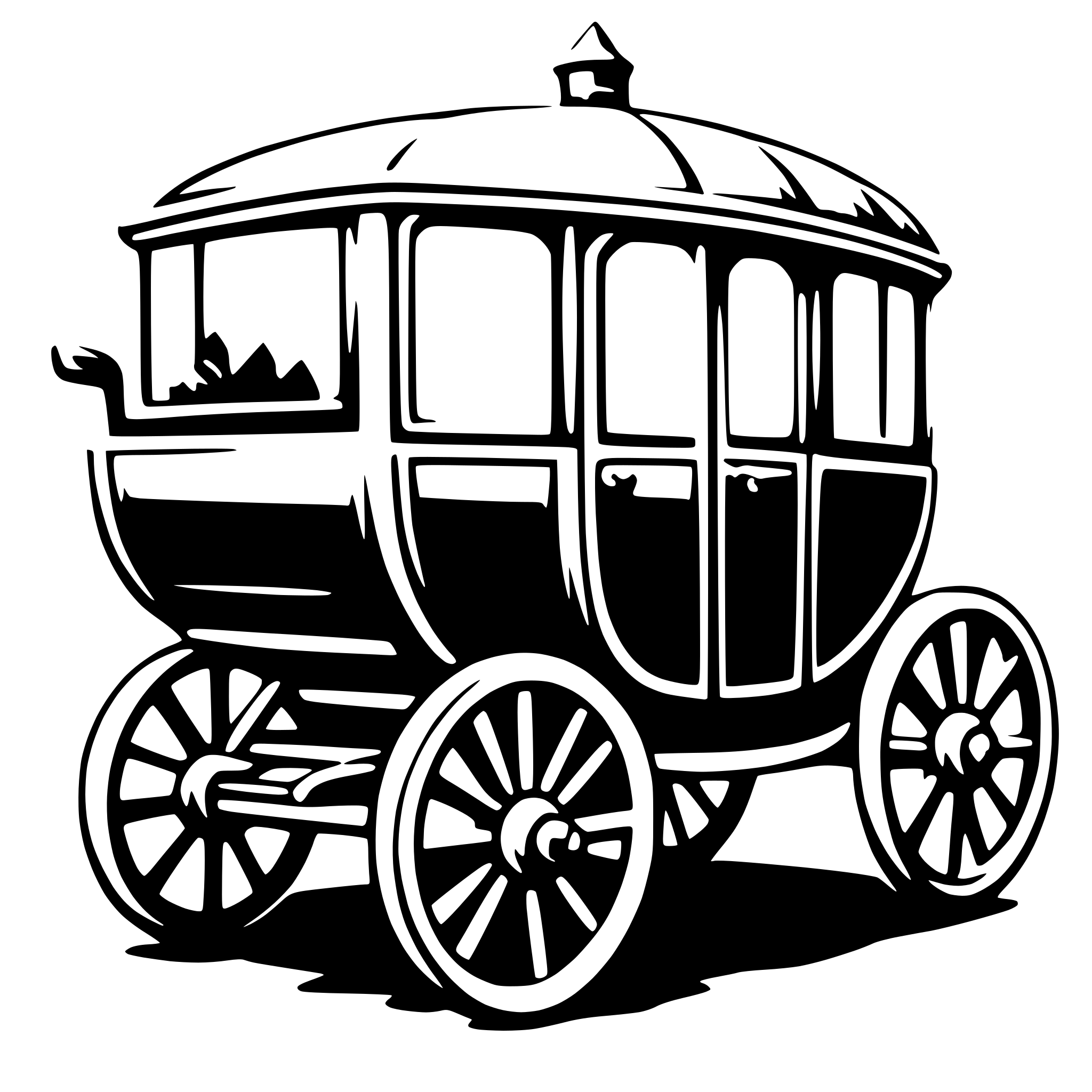 AI-generated SVG of 'carriage'