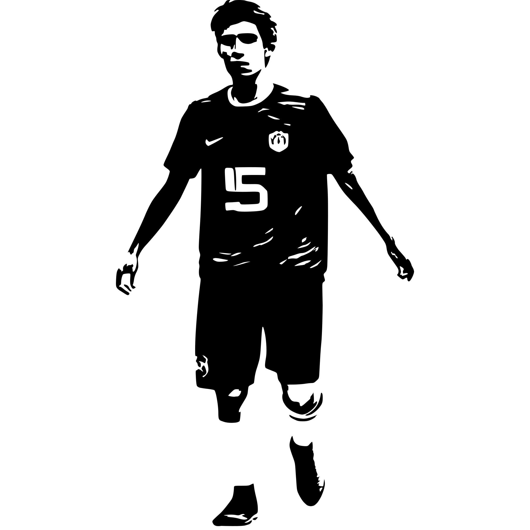AI-generated SVG of a a soccer player
